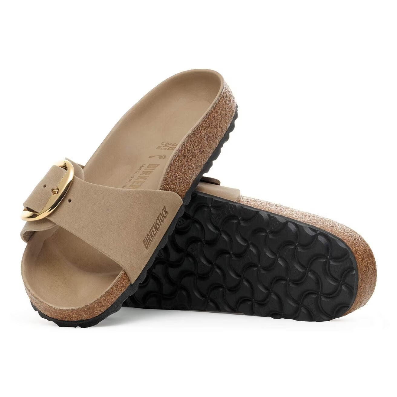 BIRKENSTOCK Ciabatta Donna MADRID BIG BUCKLE Oiled Leather-Tobacco Brown