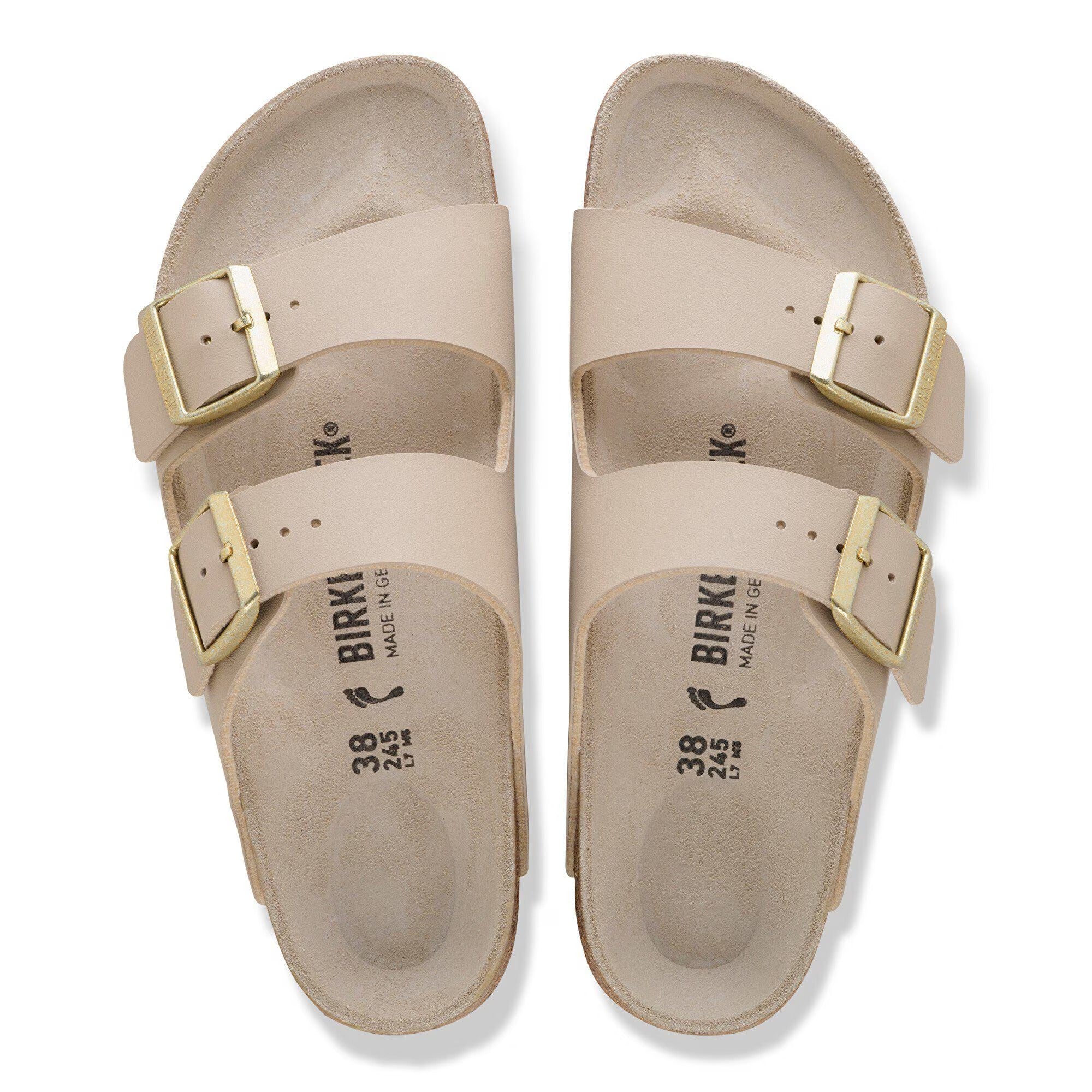 Birkenstock Ciabatta Donna Arizona Birko Flor-Triples Sandcastle/Oyster