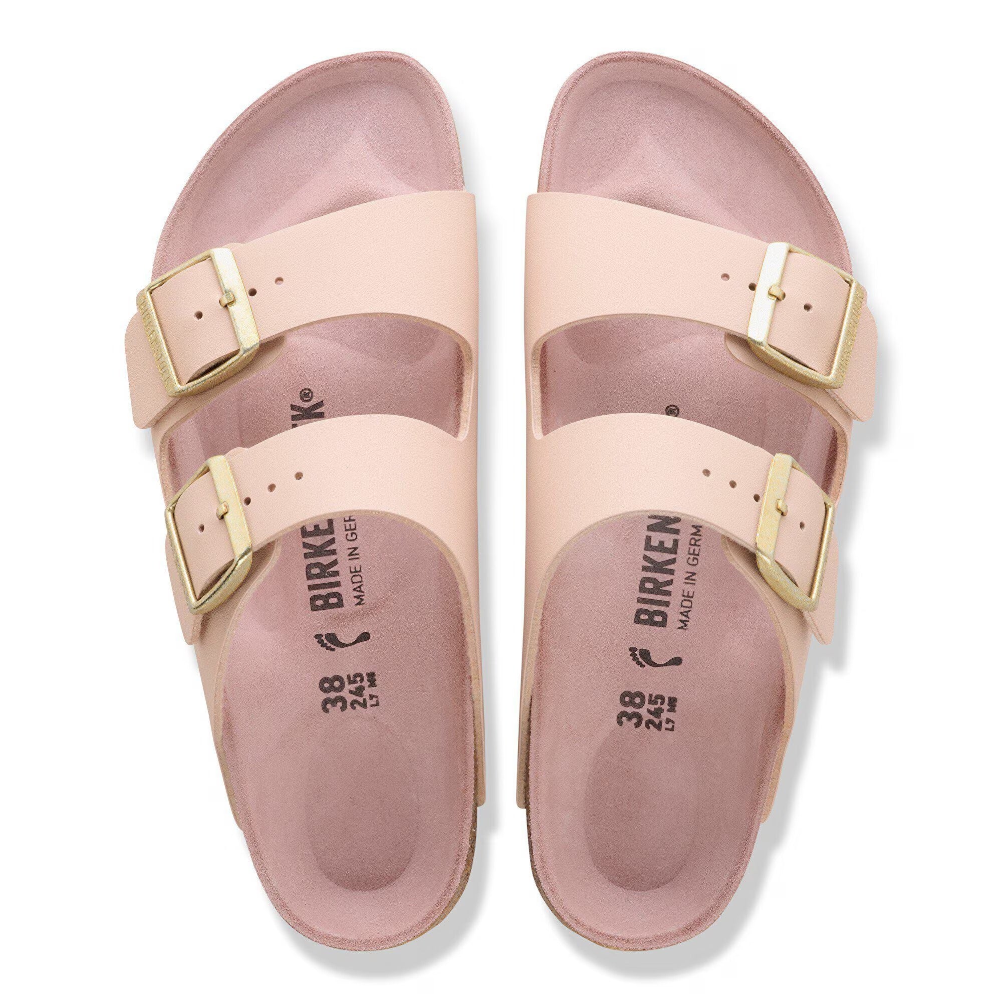 Birkenstock Ciabatta Donna Arizona Birko Flor-Triples New Beige/Pink Clay