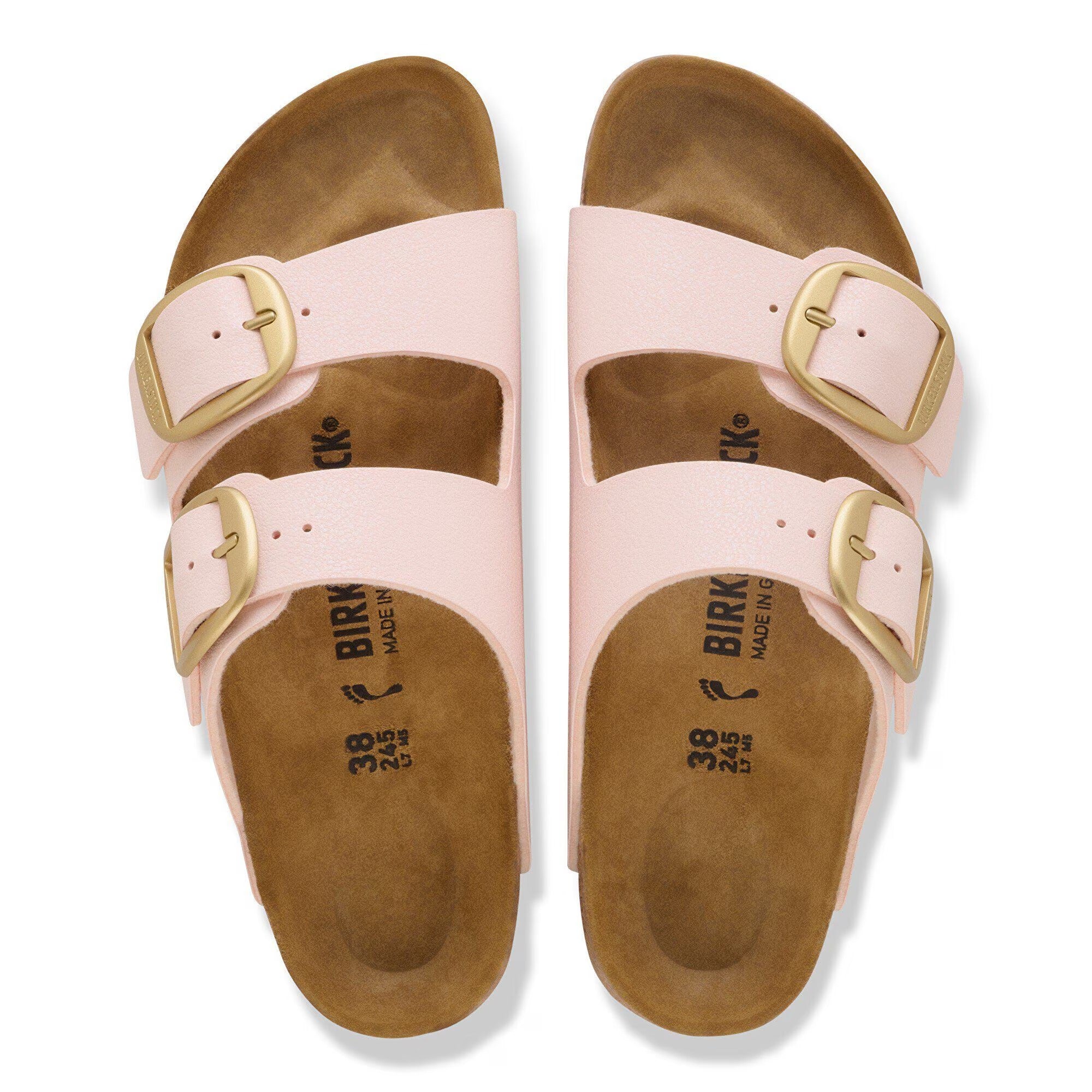 BIRKENSTOCK Ciabatta Donna Arizona Big Buckle Birko Flor Nabuk-Light Rose