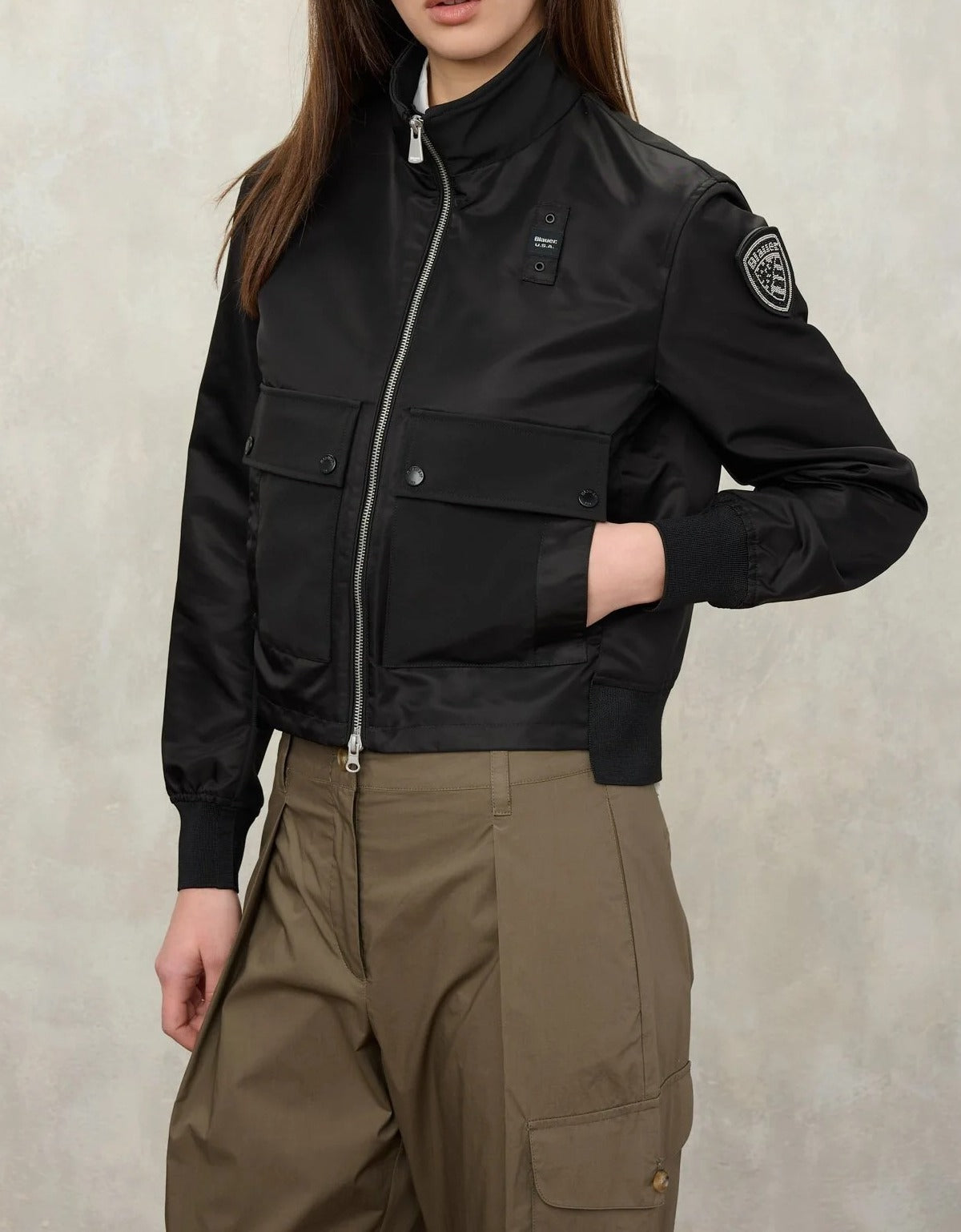 BLAUER GIUBBINO Donna CARNEY-Nero