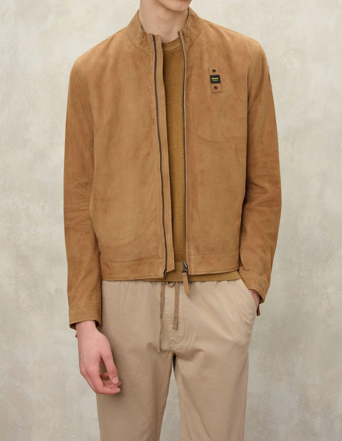 BLAUER GIUBBINO Uomo CYPHERLIS-Caffelatte