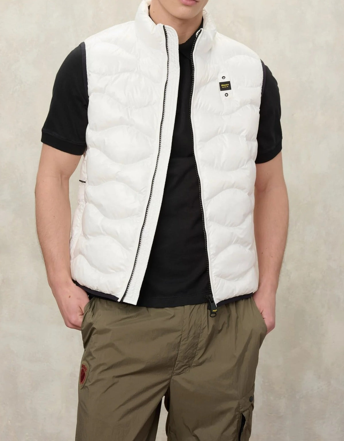 BLAUER Smanicato Uomo DANNY-Bianco