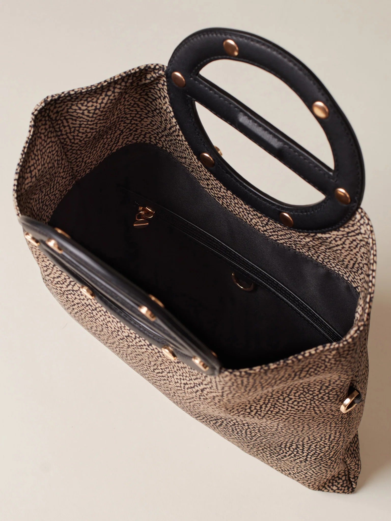 BORBONESE Borsa Tracolla Small VIs a Vis-Op Naturale Nero