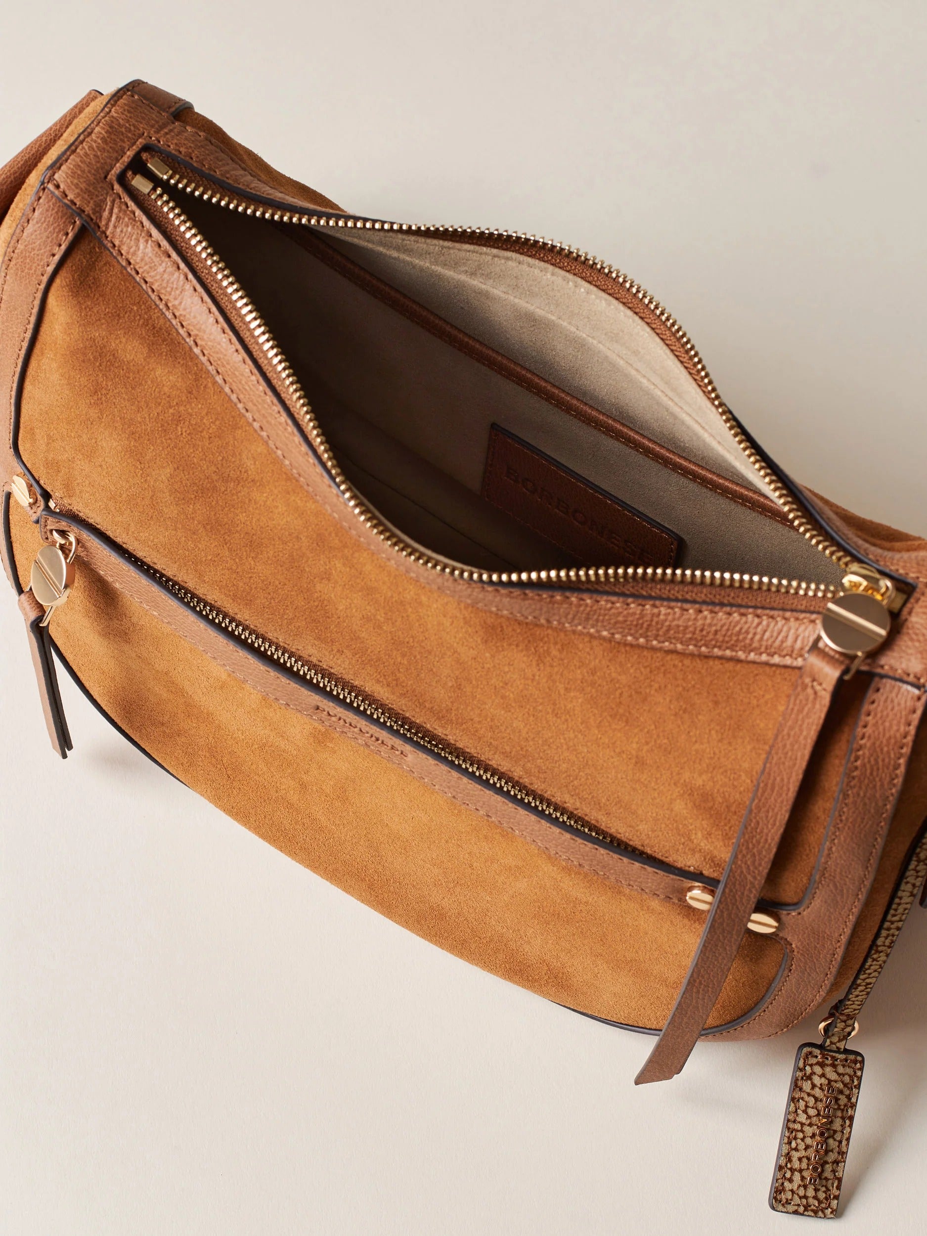 BORBONESE BORSA LUNA SMALL-Radica