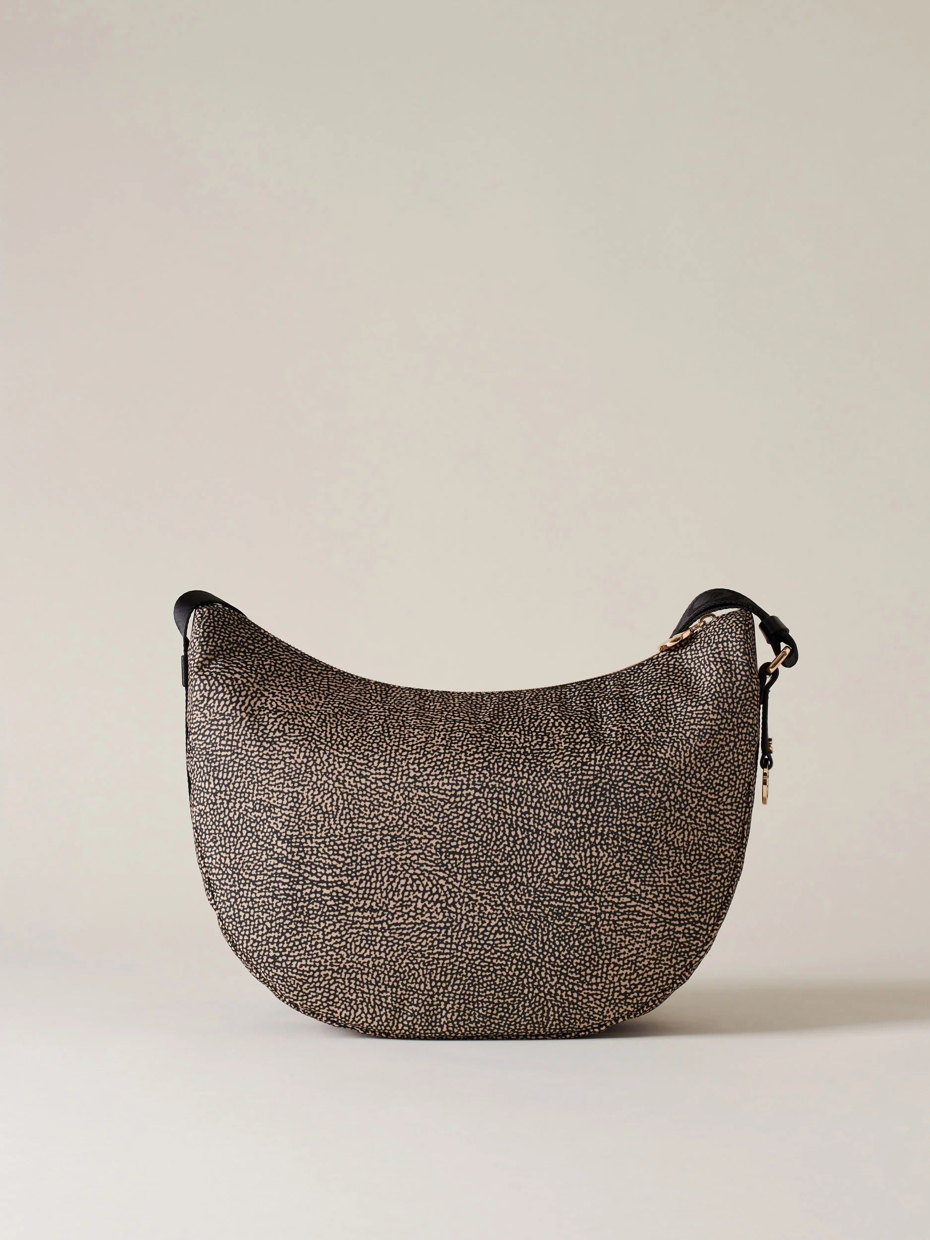 BORBONESE BORSA LUNA Middle-OP Naturale/Nero