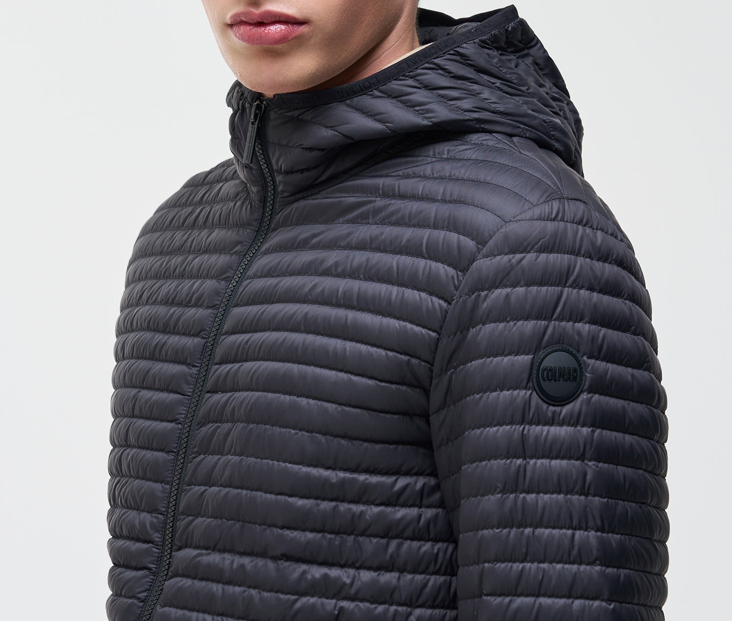 COLMAR Giacca Uomo REPUNK Packable Cappuccio-Nero