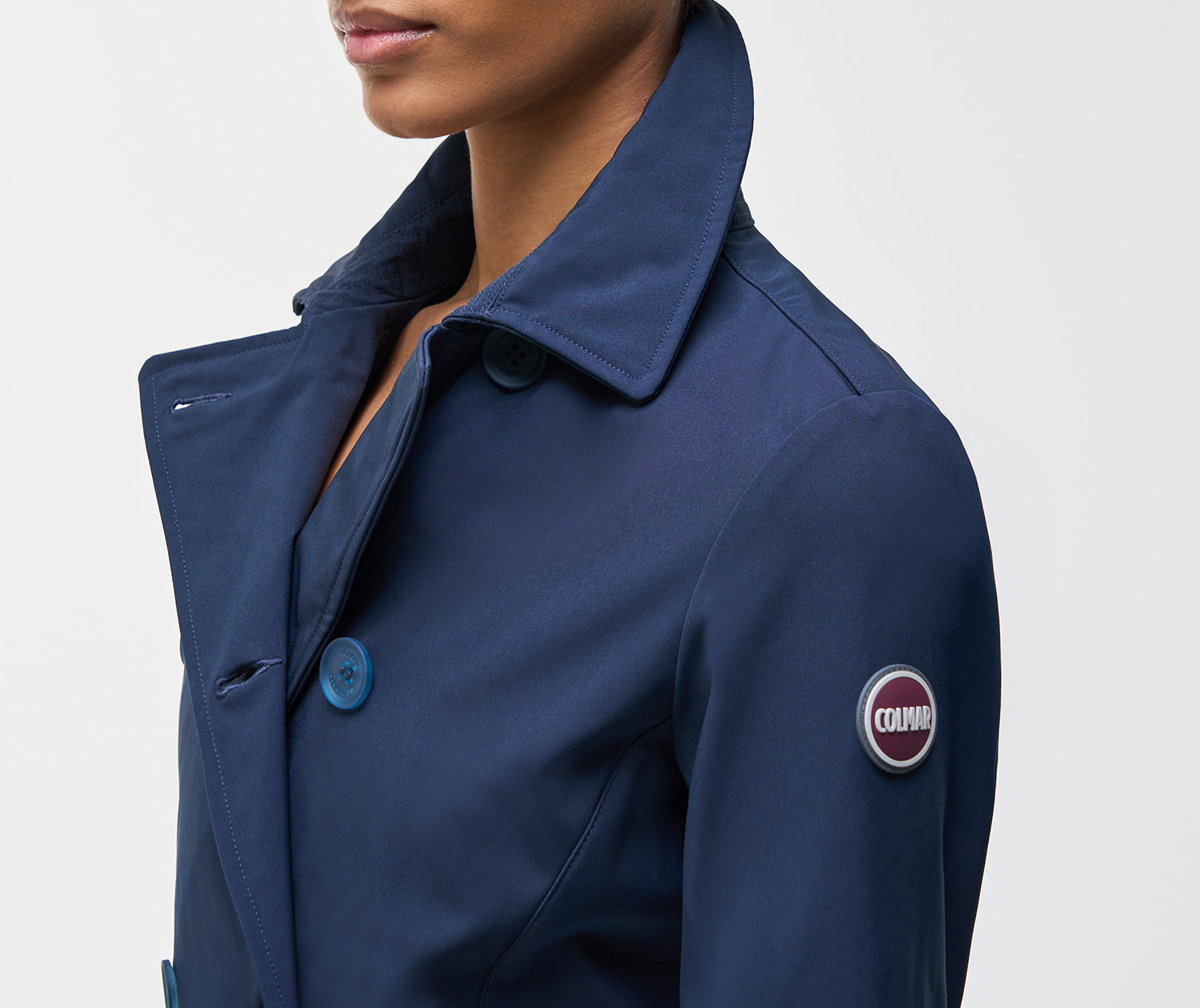 COLMAR Trench Donna NEW FUTURITY Impermabile-Blu Navy