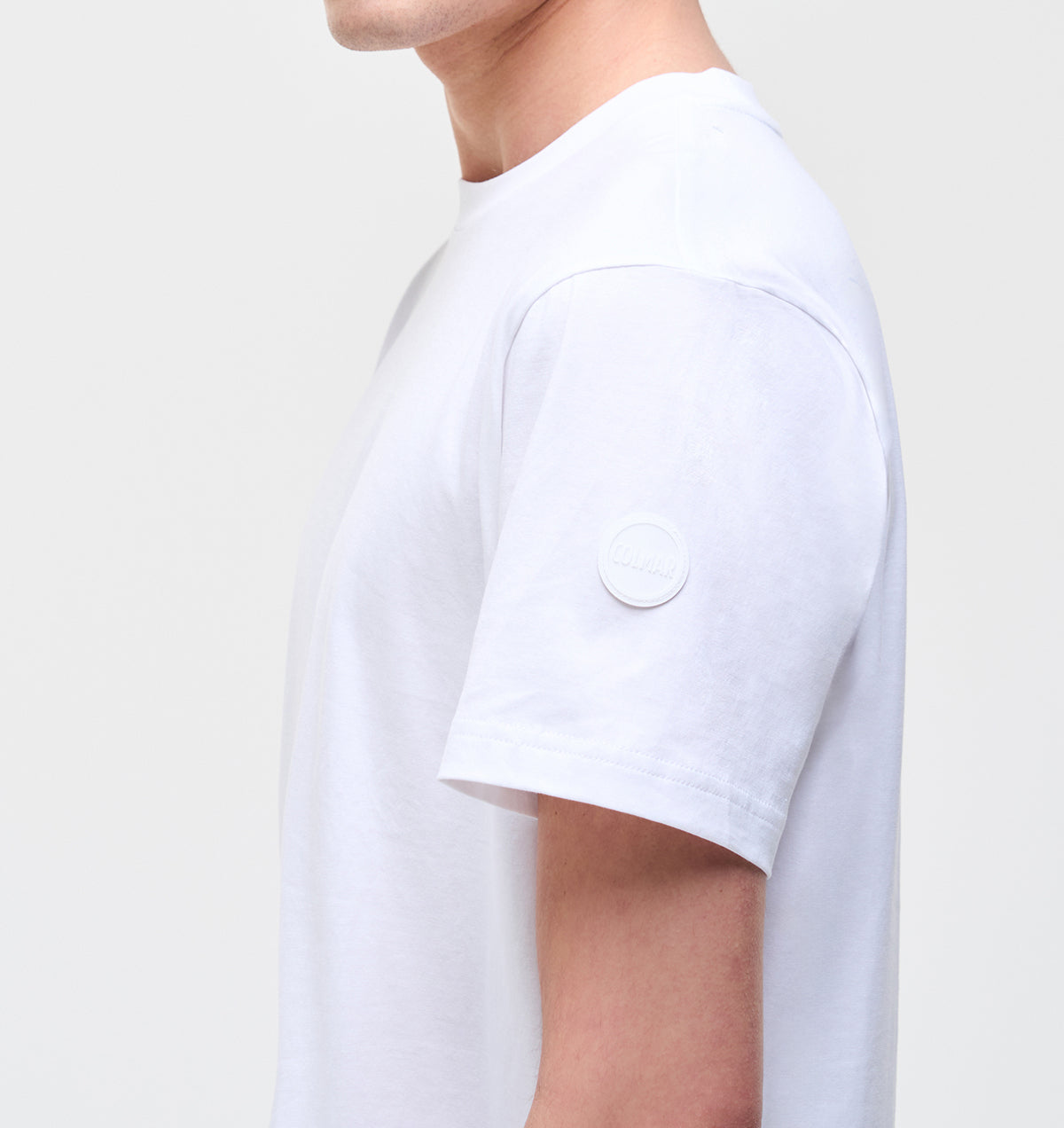 COLMAR T-Shirt Uomo Frida Logo in Tono-Bianco