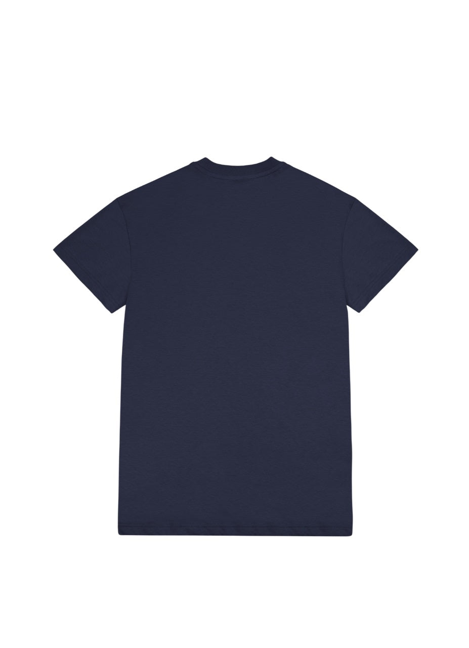 COLMAR T-Shirt Uomo Frida Logo in Tono-Blu Navy