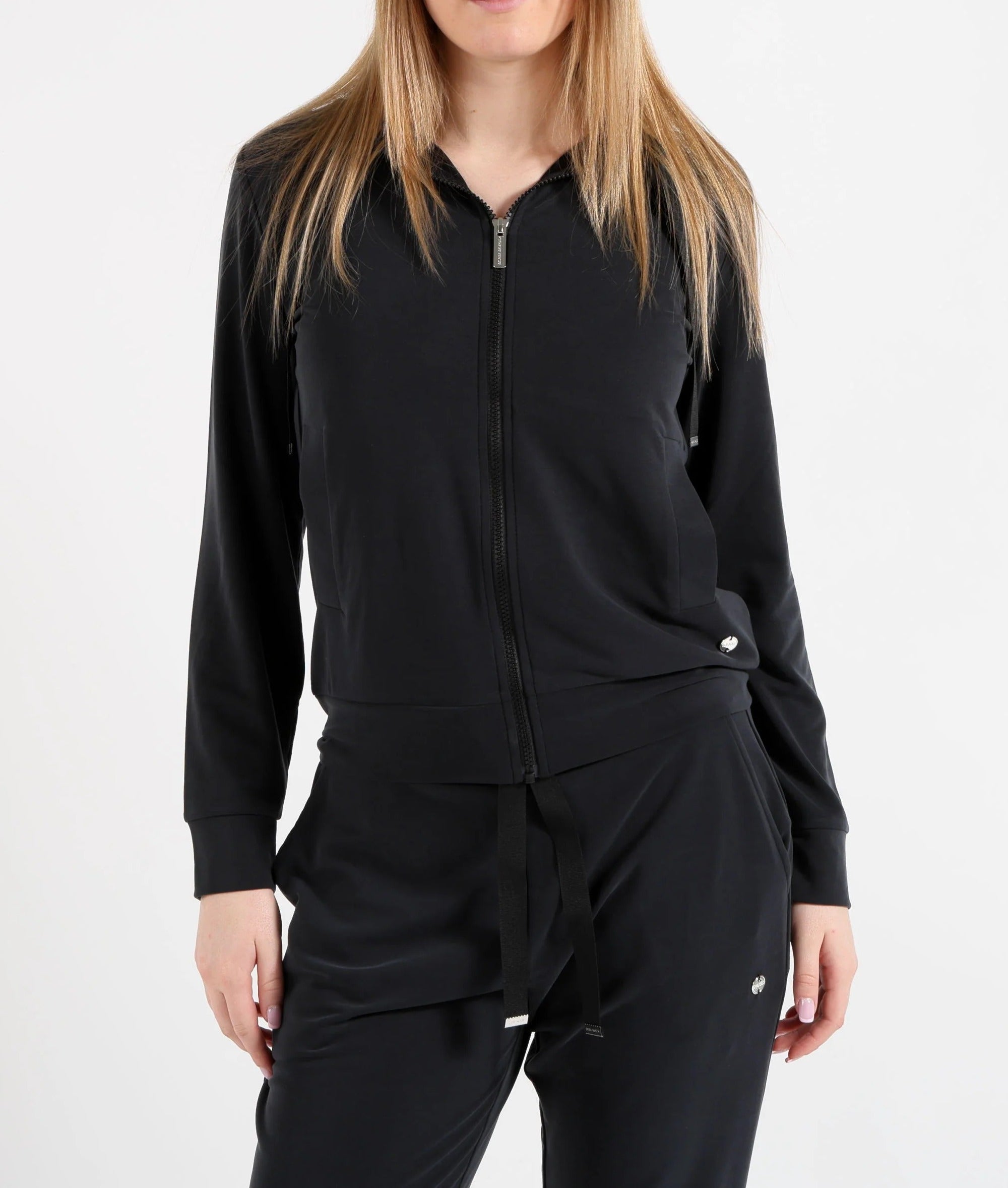 COLMAR Felpa Donna SILKEN Full Zip-Nero