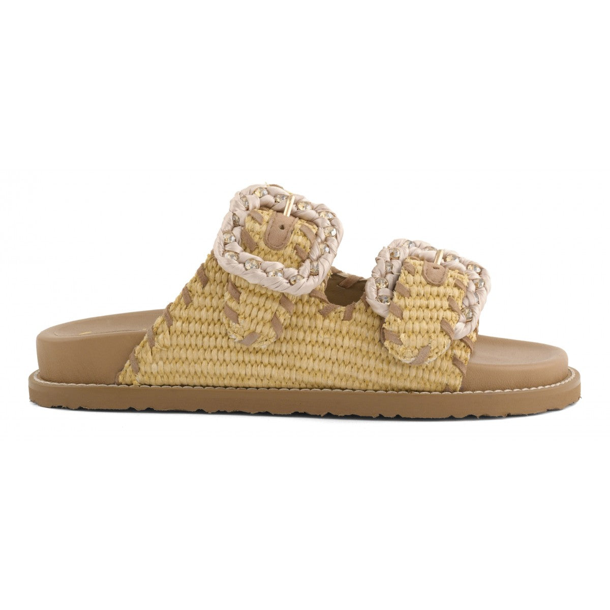 CORAL BLUE Sandalo Donna Raffia-Natural
