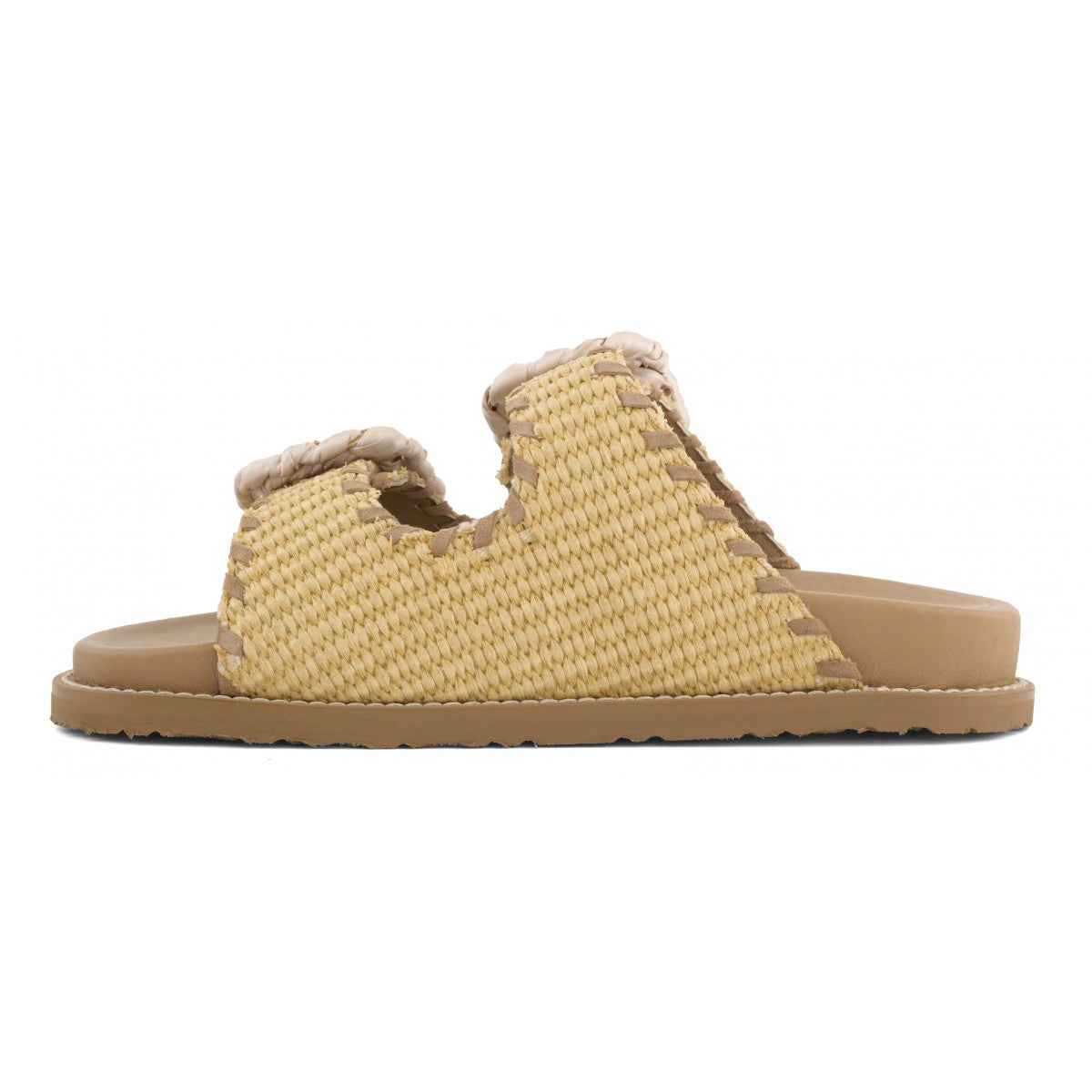 CORAL BLUE Sandalo Donna Raffia-Natural
