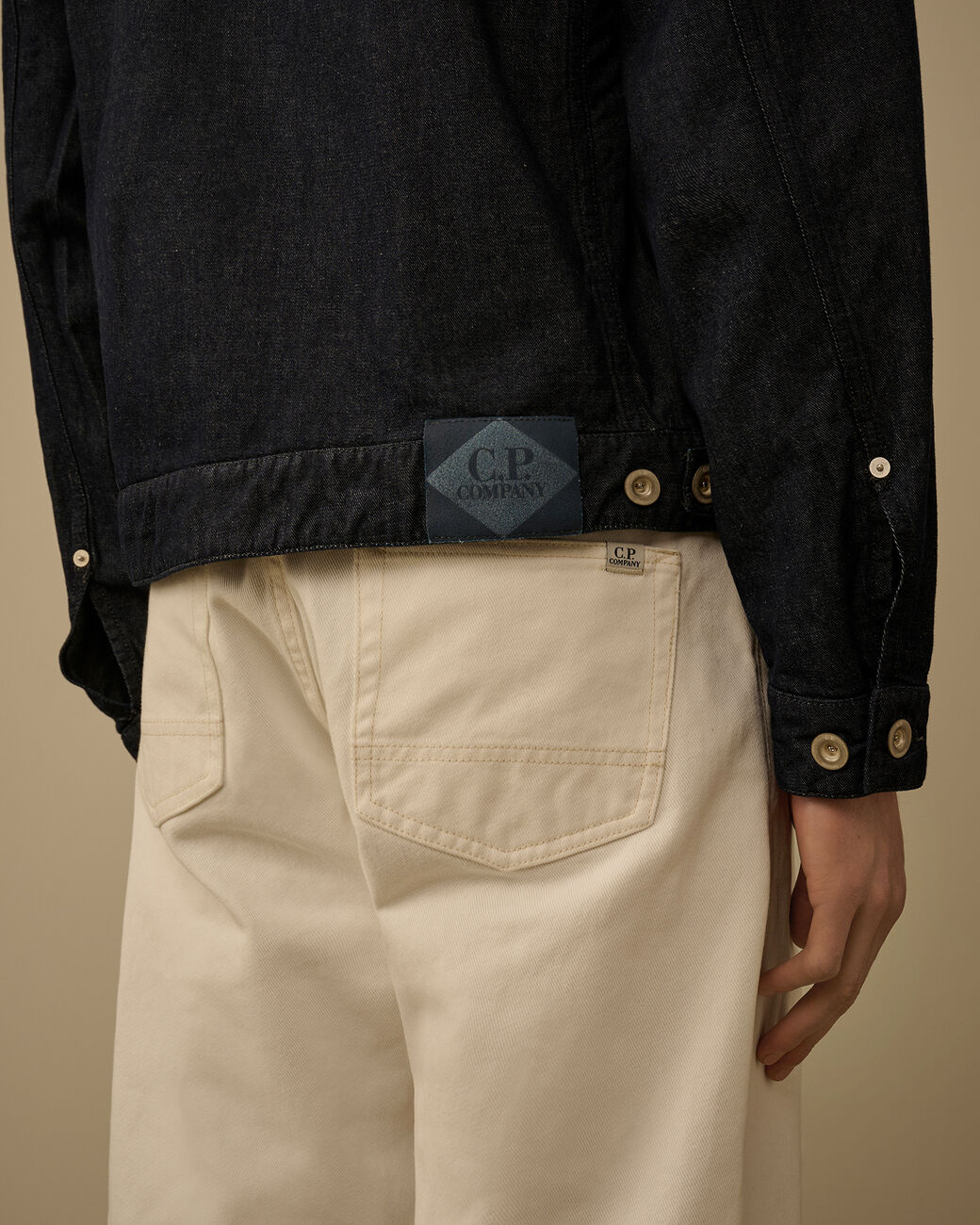 C.P. COMPANY Giacca Uomo 3/1 Zip Denim-Blue