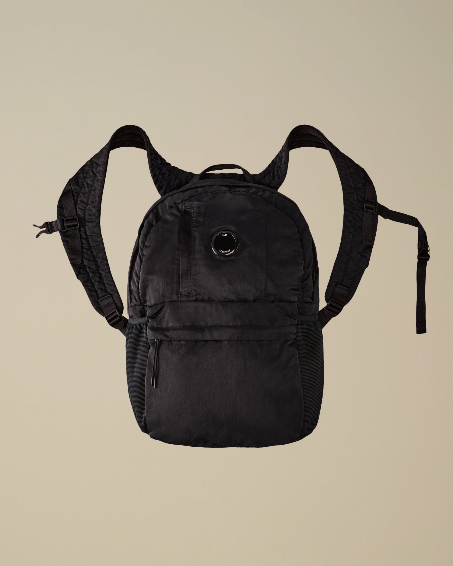 C.P. COMPANY Zaino Nylon B Logo Lente-Total Eclipse