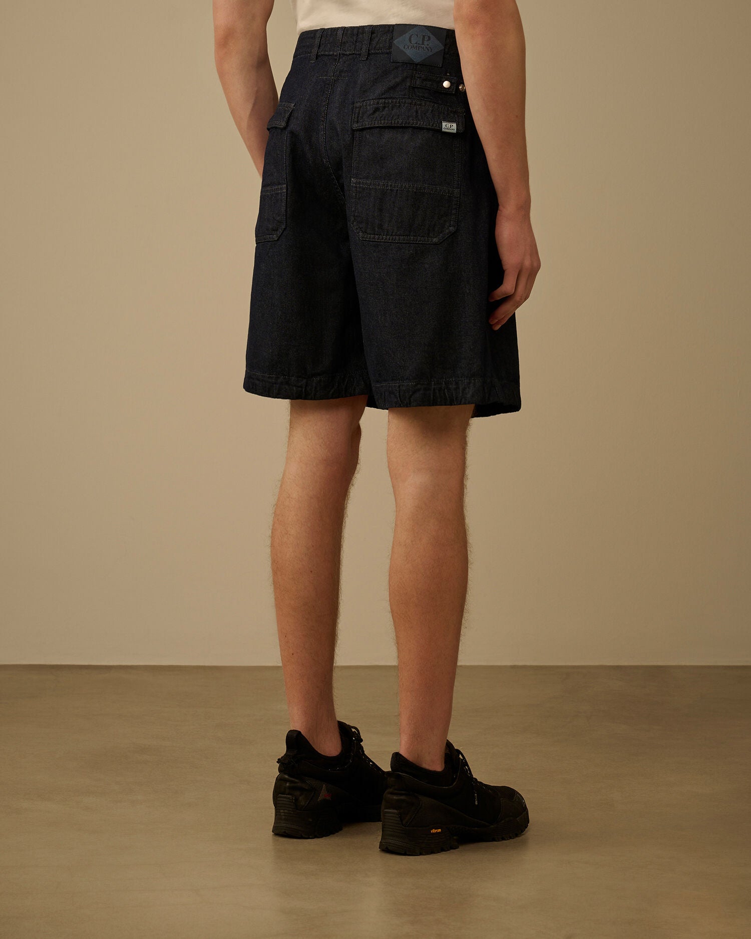 C.P. COMPANY Bermuda Uomo 3/1 Denim-Blue