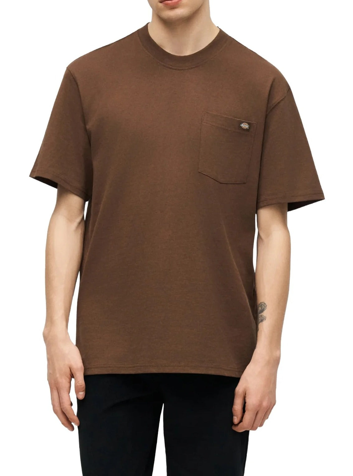 DICKIES T-Shirt Uomo LURAY POCKET-Brown
