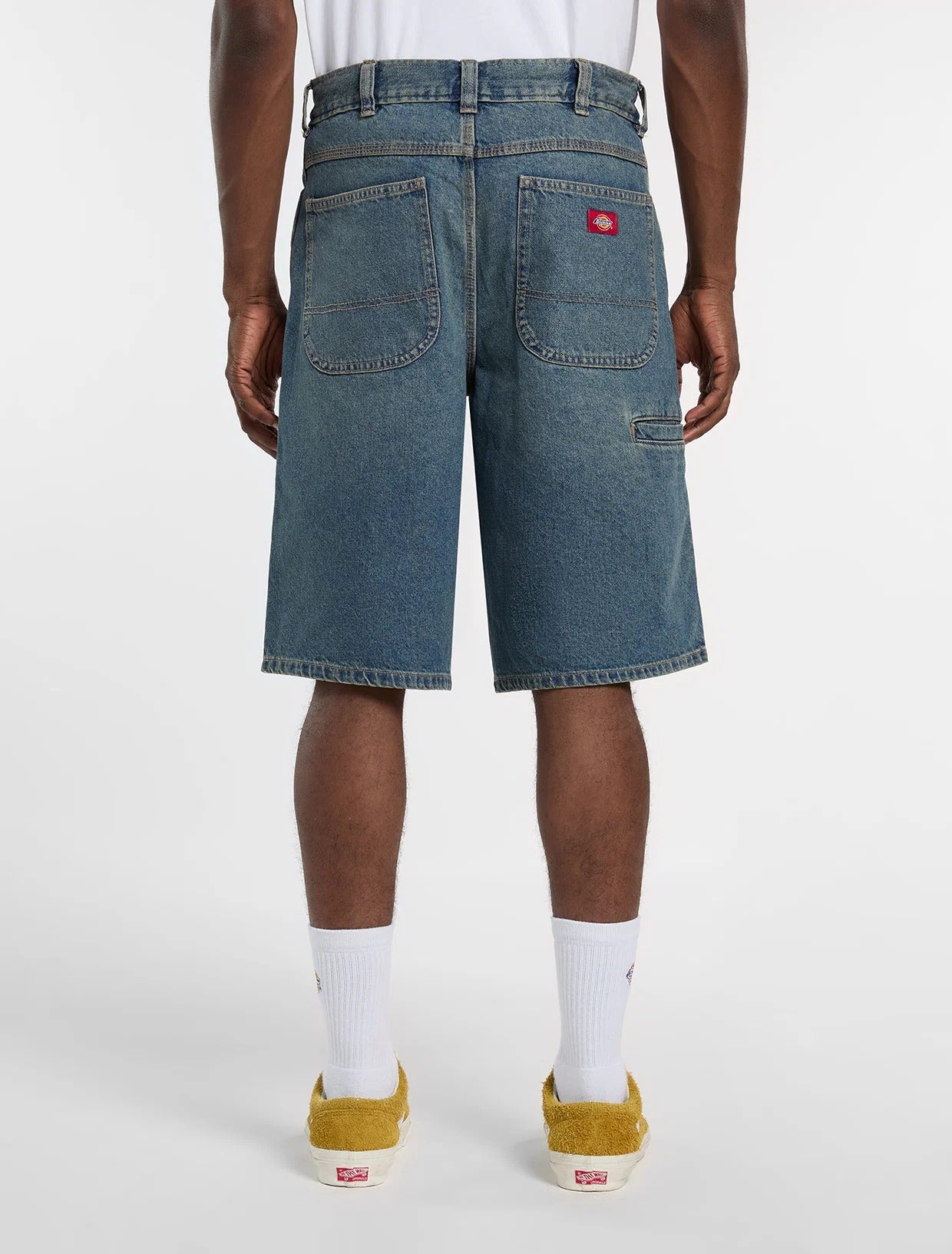 DICKIES Shorts Uomo 958 13 INCH LOOSE Denim-Blu Khaki