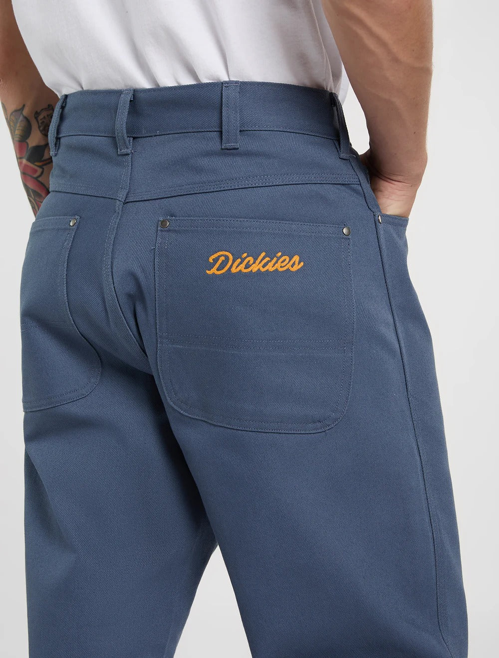 DICKIES Pantalone Uomo Wellsville Baggy TAPERED-Indigo Retrò
