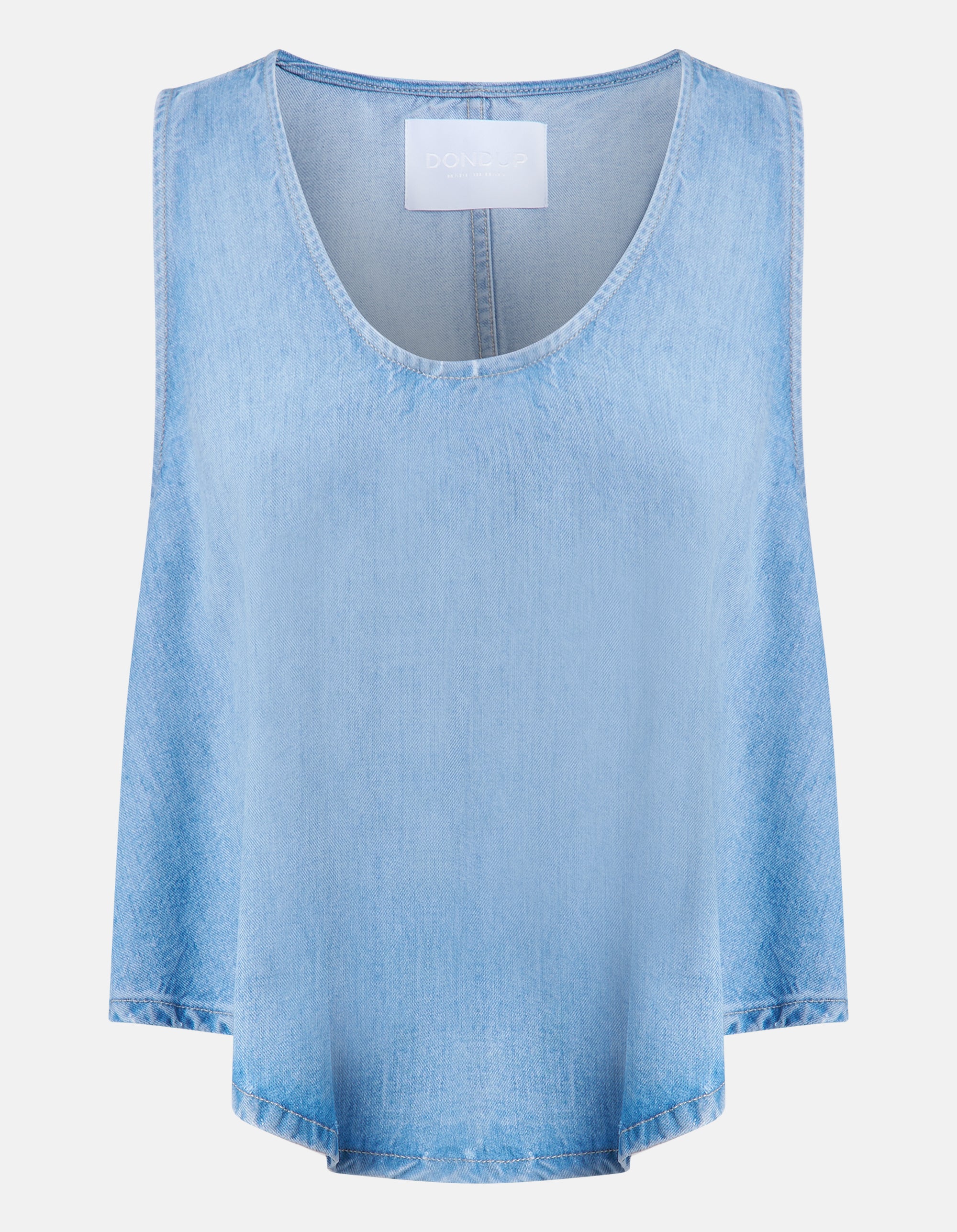 DONDUP Canotta Donna Denim-Blu