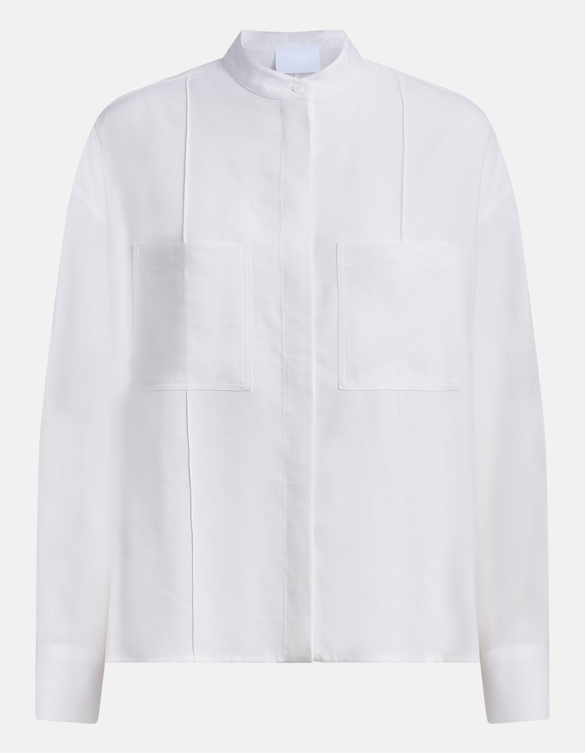 DONCUP CAMICIA Donna Collo Coreana-Bianco