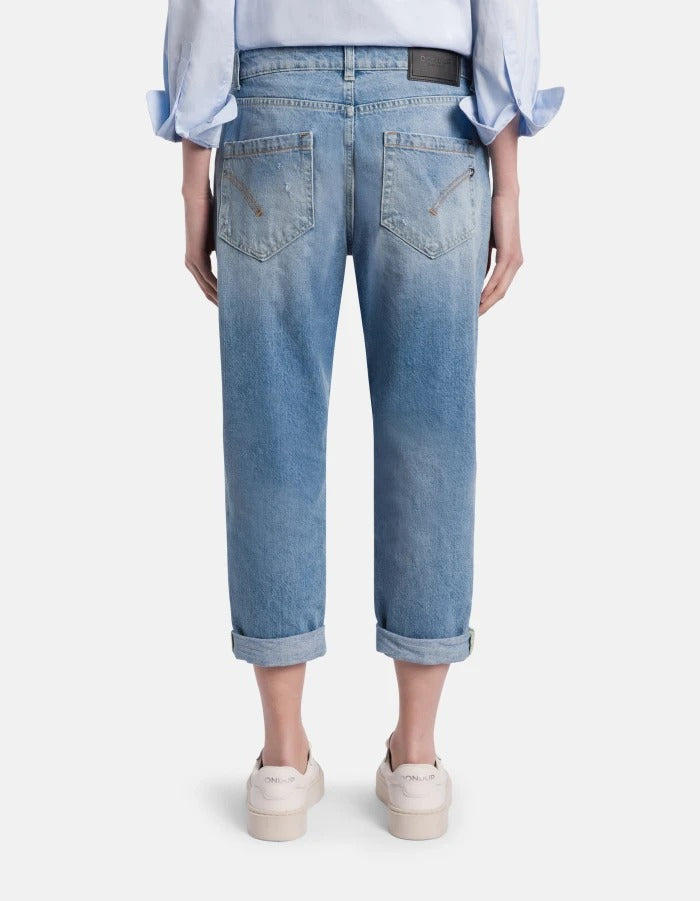 DONDUP JEANS Donna KOONS LOOSE-Blu