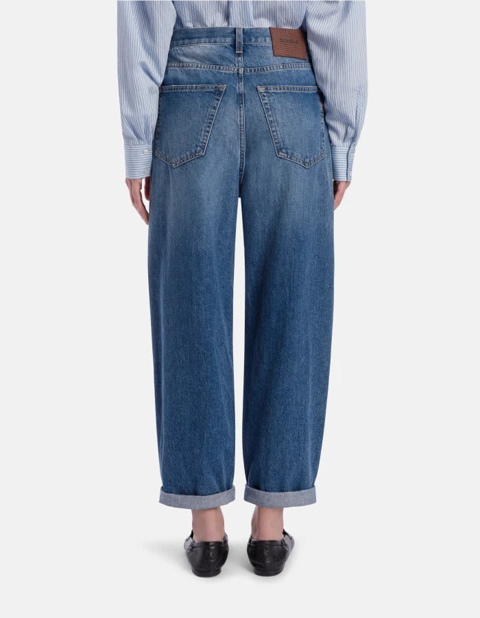 DONDUP JEANS Donna BESSIE Loose-Blu