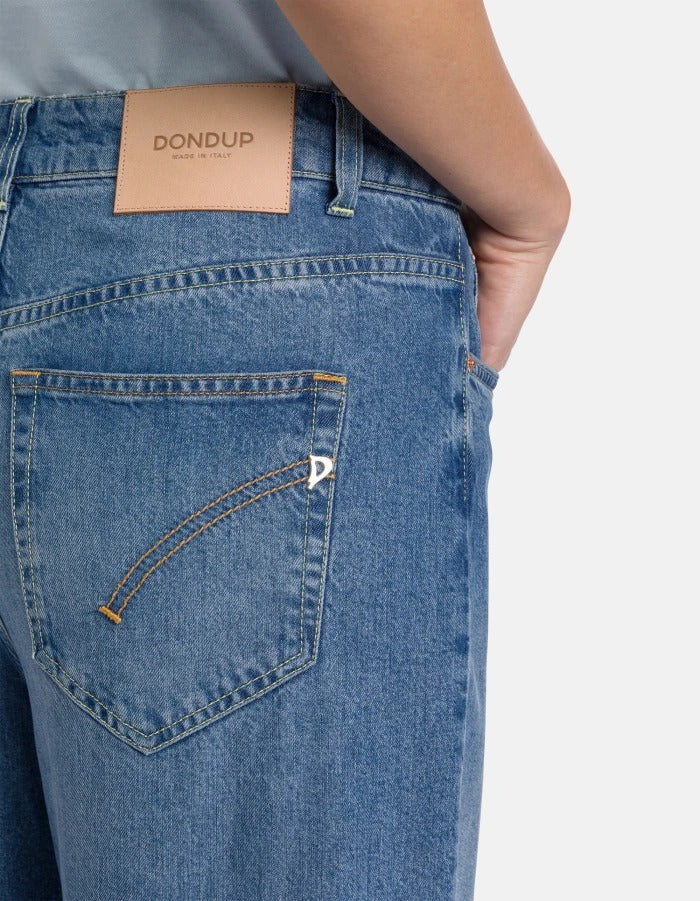 DONDUP JEANS Donna BEATRIX WIde Leg-Blu