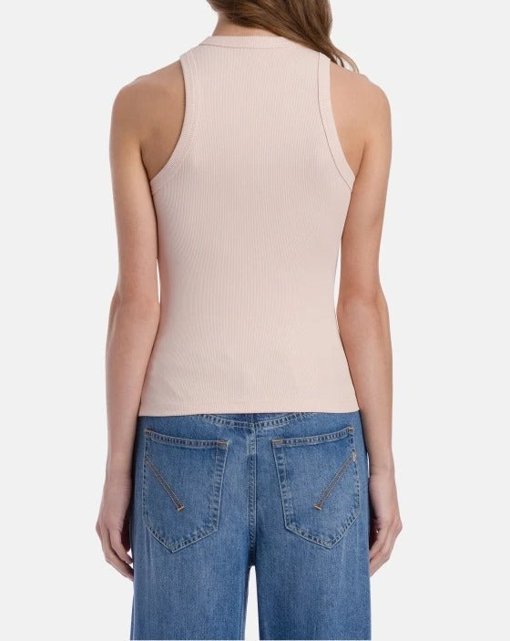 DONDUP Canotta Donna Costina Logo-Rosino