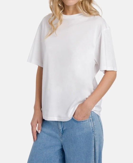 DONDUP T-Shirt Donna Jersey Regular-Bianco