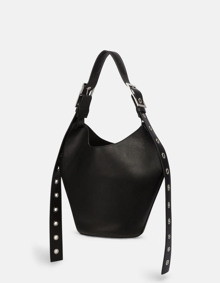 DONDUP Borsa SMALL HOBO Pelle-Nero