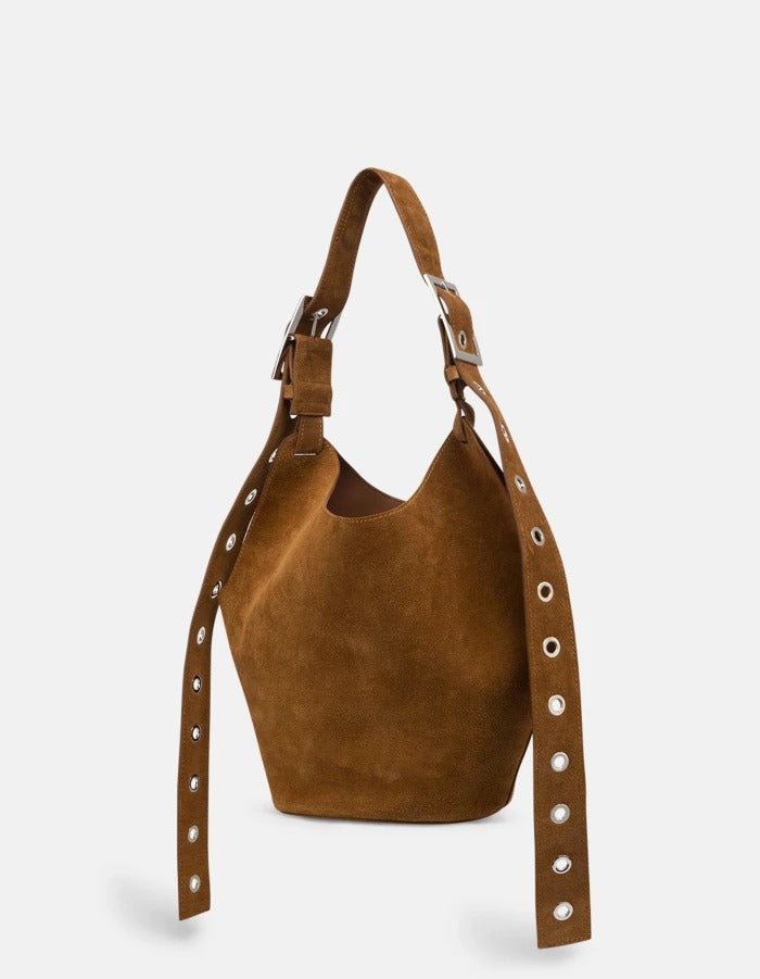 DONDUP Borsa SMALL HOBO Crosta-Nocciola