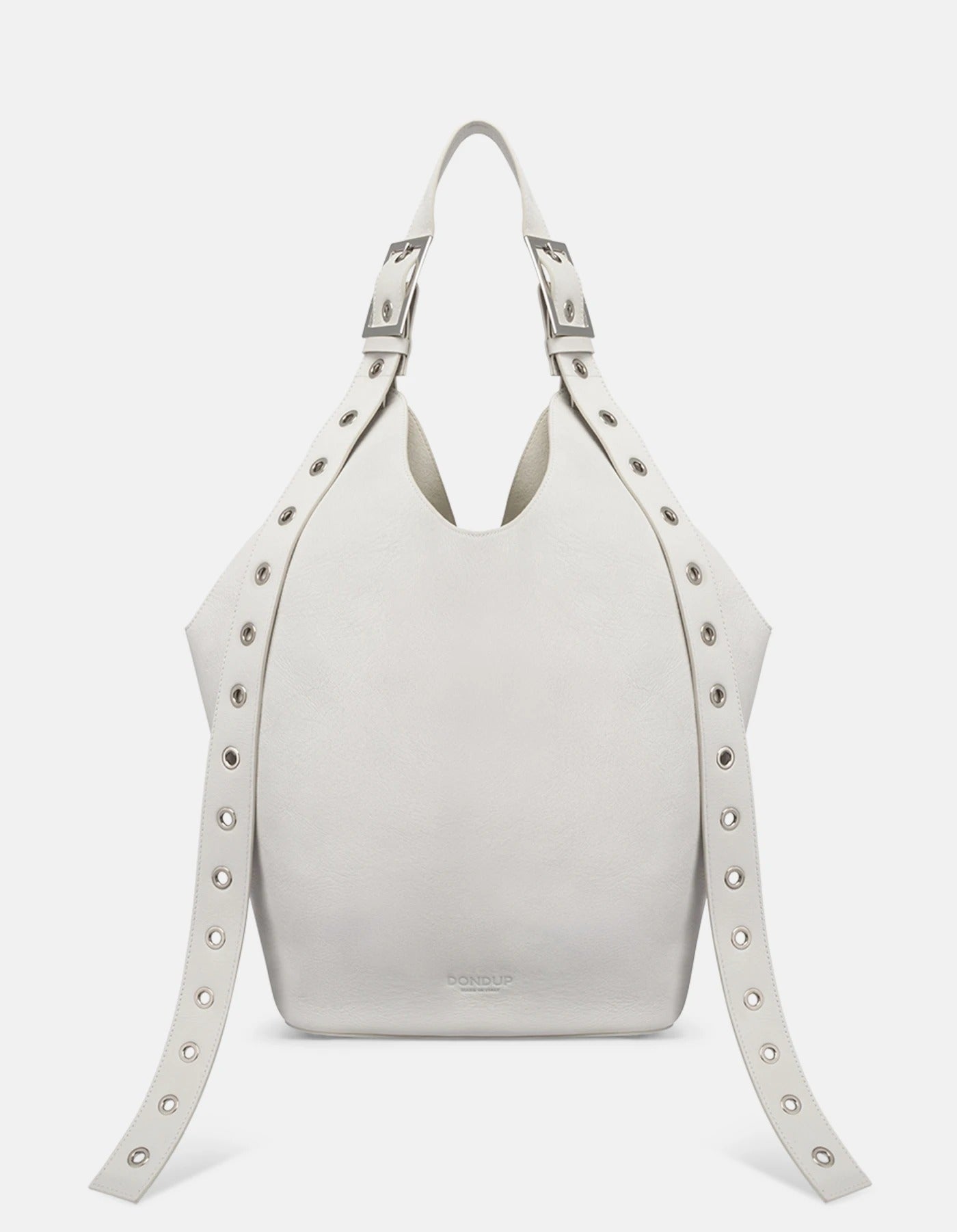 DONDUP Borsa BIG HOBO Pelle-Alabastro