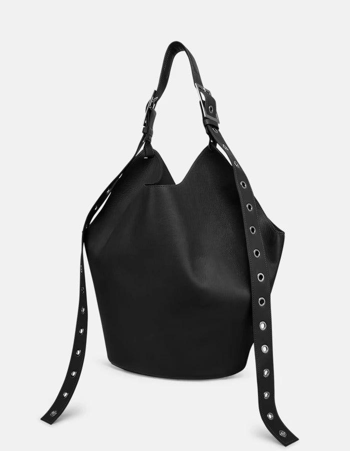 DONDUP Borsa BIG HOBO Pelle-Nero