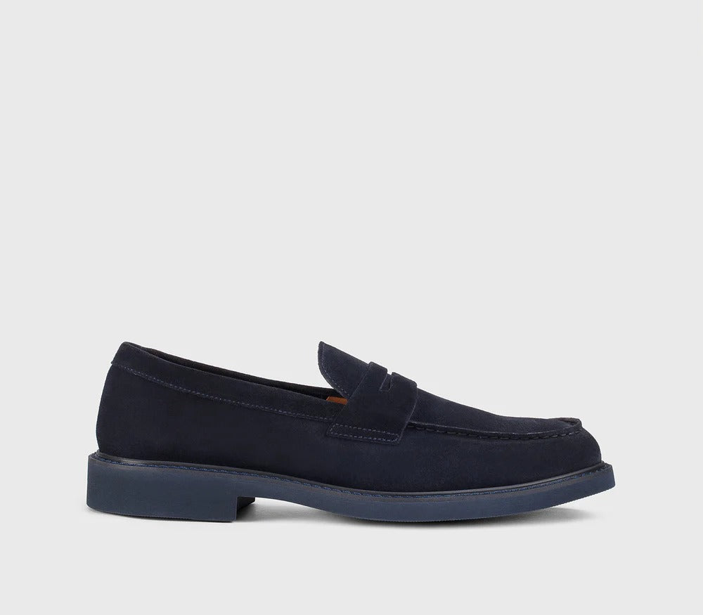 DOUCAL'S Mocassino Uomo Suede-Blu