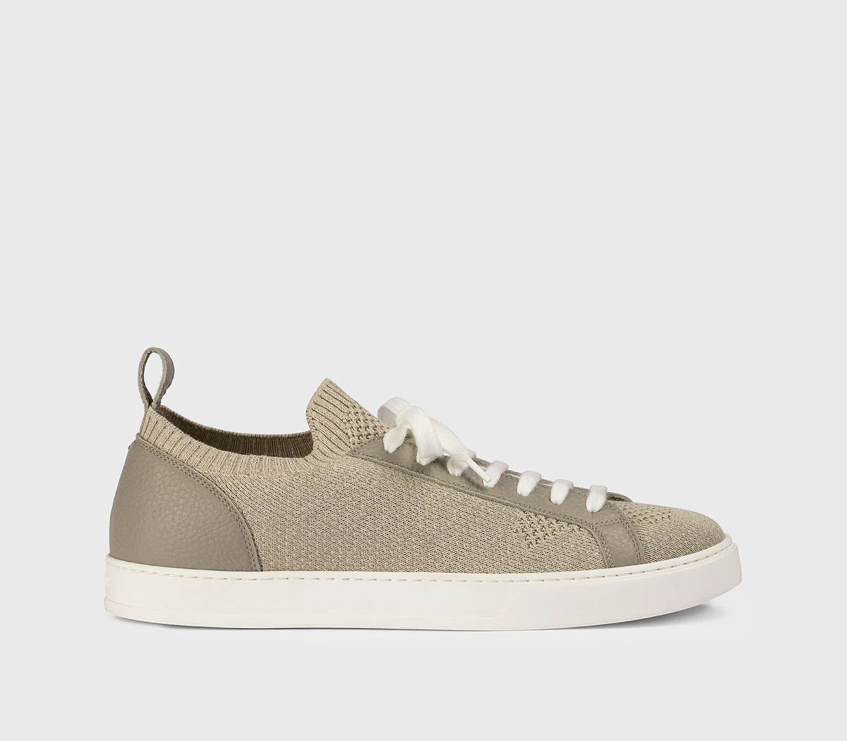DOUCAL'S Sneaker Uomo Tessuto Tecnico Pelle-Taupe
