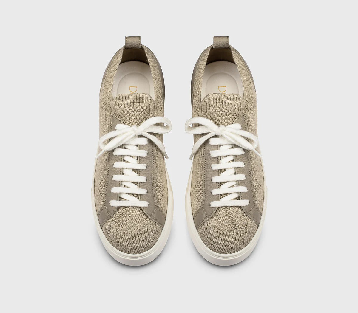 DOUCAL'S Sneaker Uomo Tessuto Tecnico Pelle-Taupe