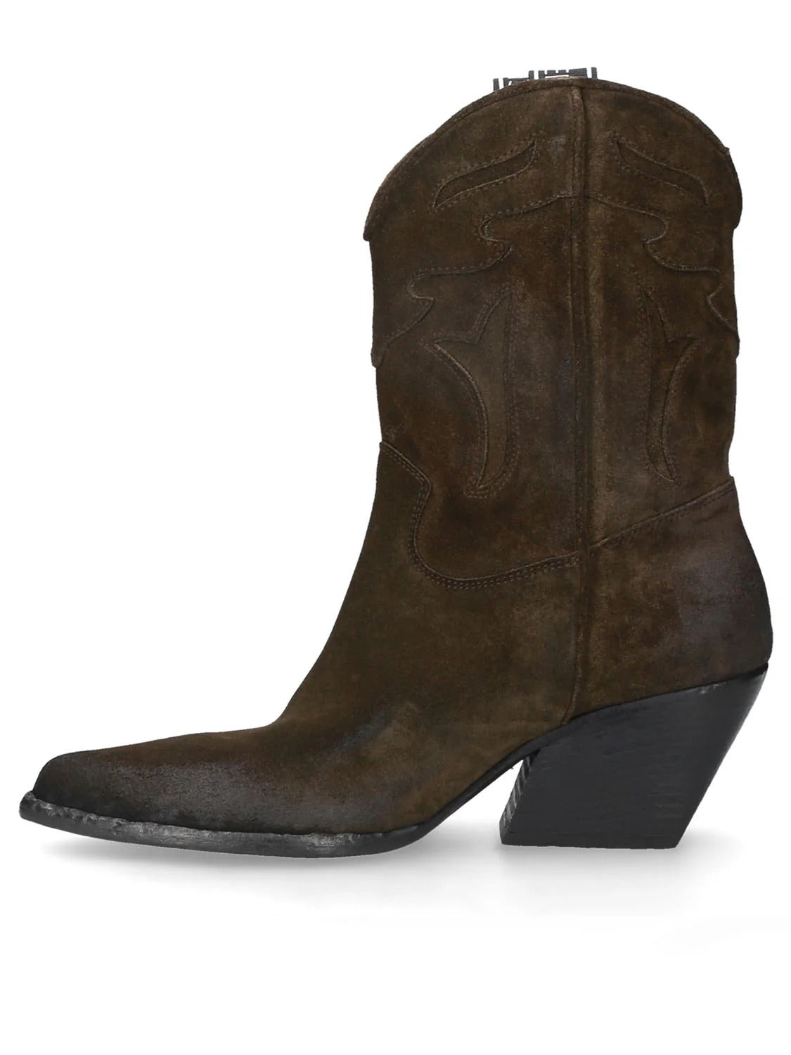 ELENA IACHI Stivale Texano Hombre Suede-Ebano