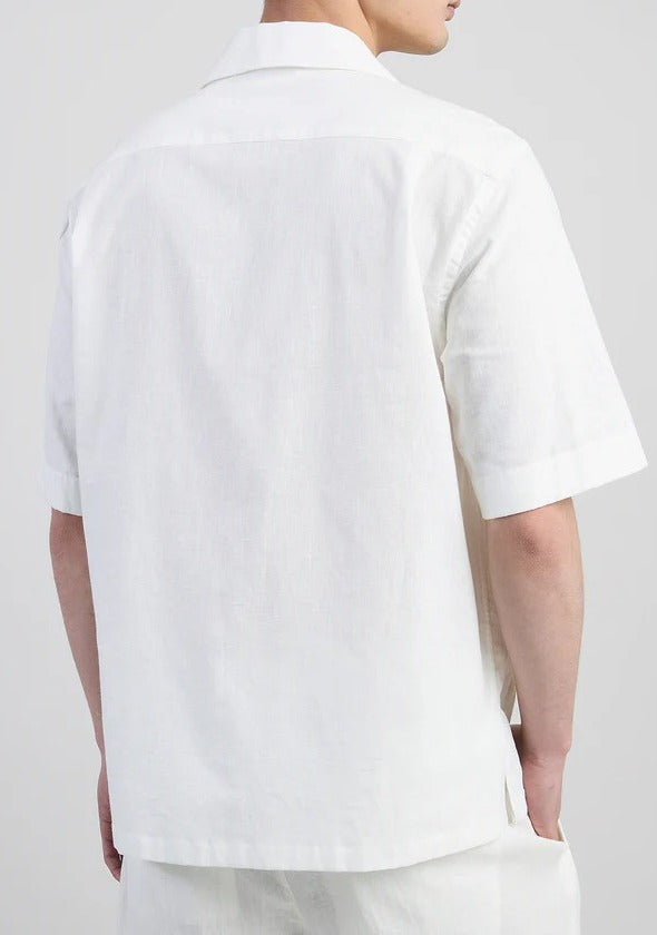 ELEVENTY Camicia Uomo Cotone Ricami-Bianco Beige