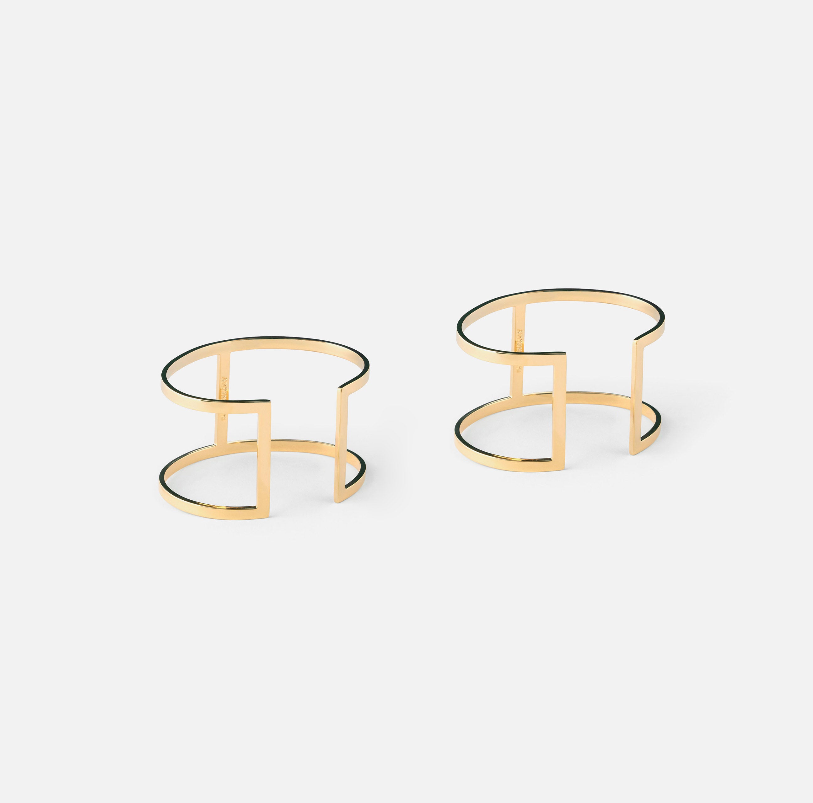 ELISABETTA FRANCHI Coppia Bracciali Logo-Oro Giallo
