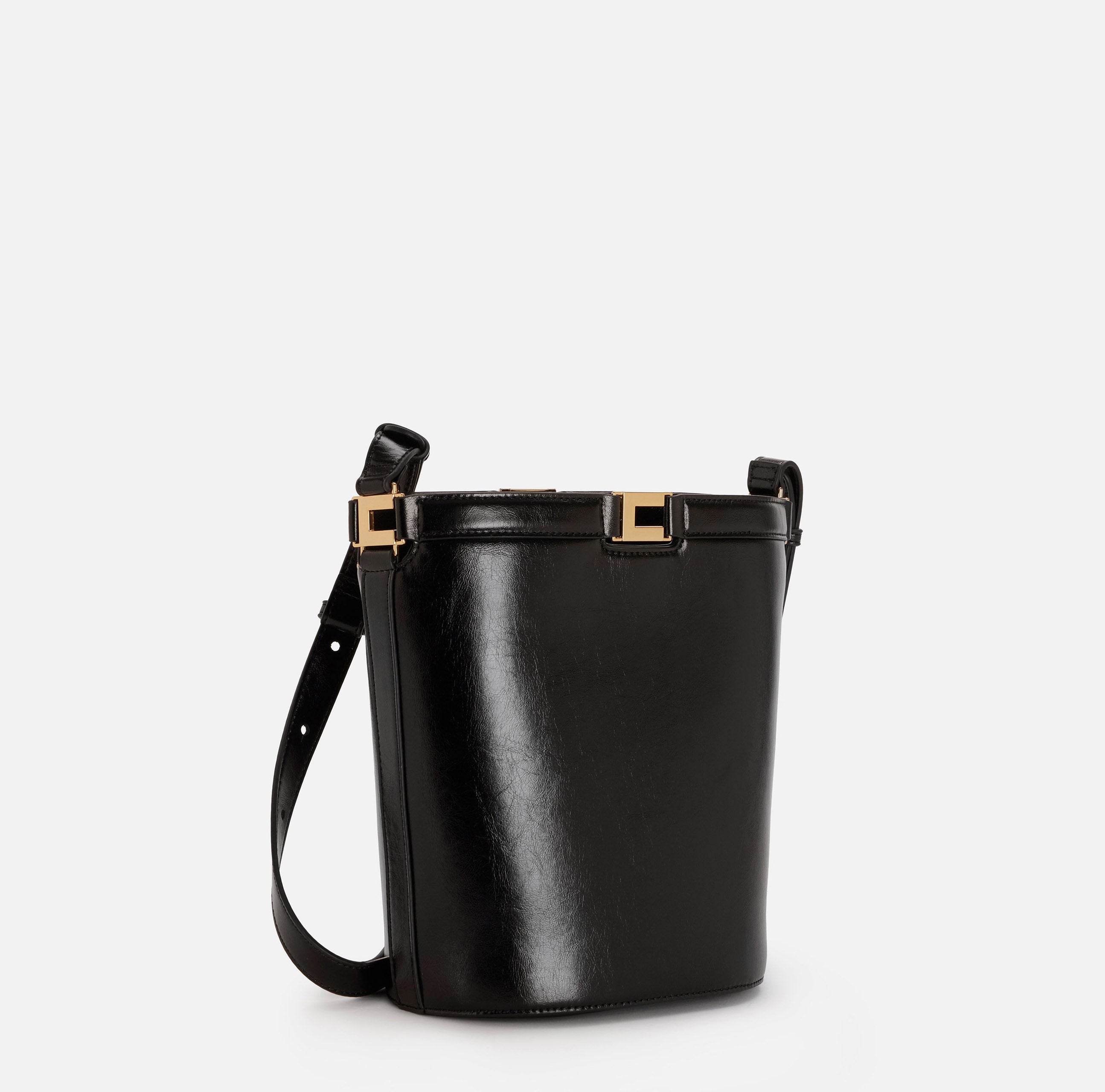 ELISABETTA FRANCHI Borsa Secchiello Ecopelle Naplak-Nero