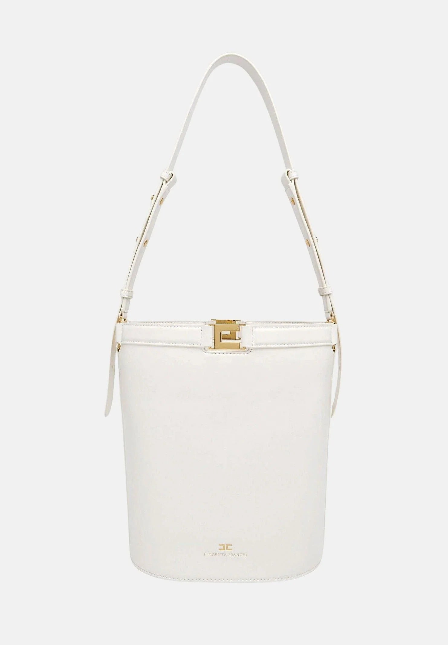 ELISABETTA FRANCHI Borsa Secchiello Ecopelle Naplak-Burro