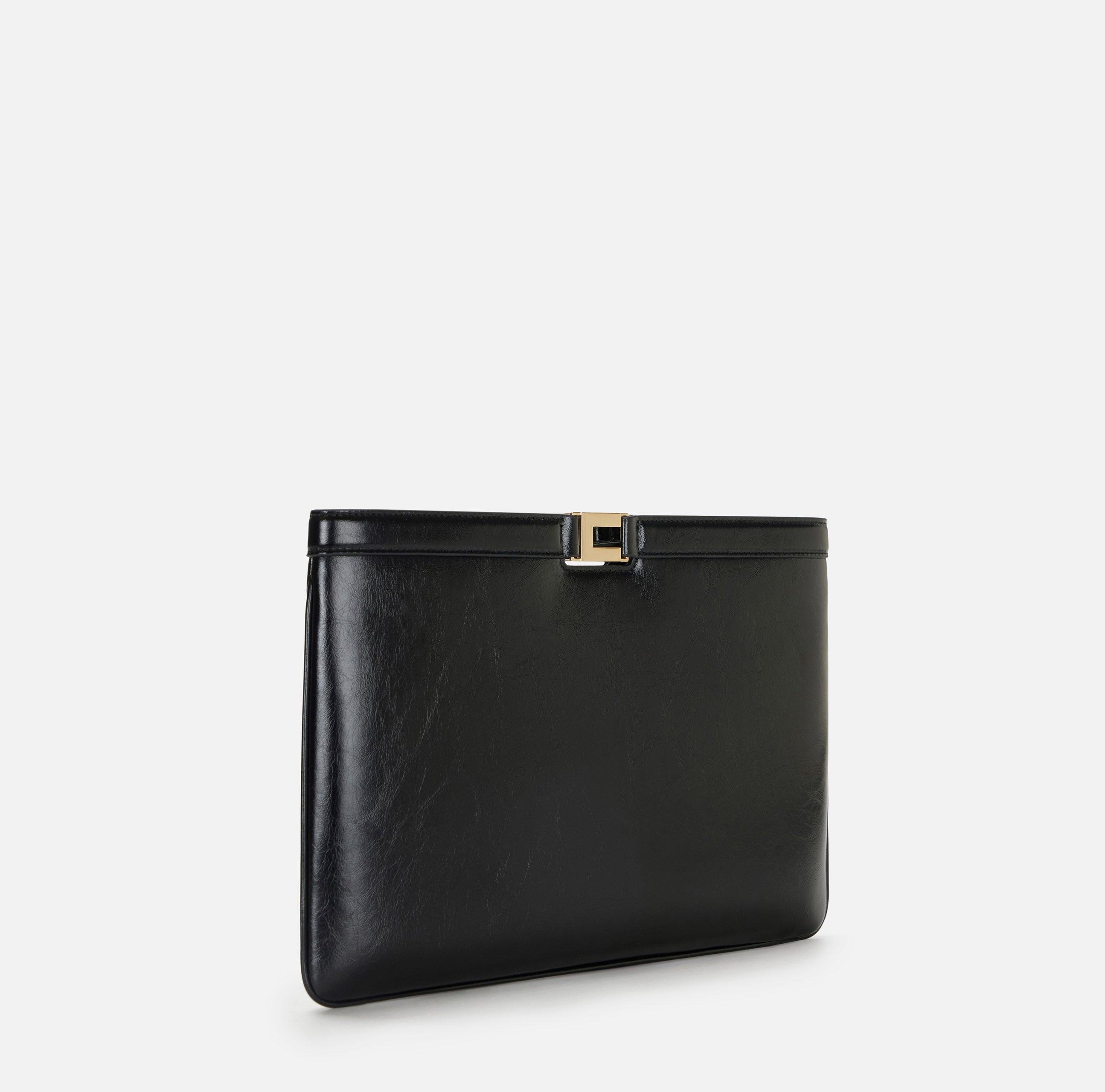 ELISABETTA FRANCHI Borsa Busta Ecopelle Naplak-Nero
