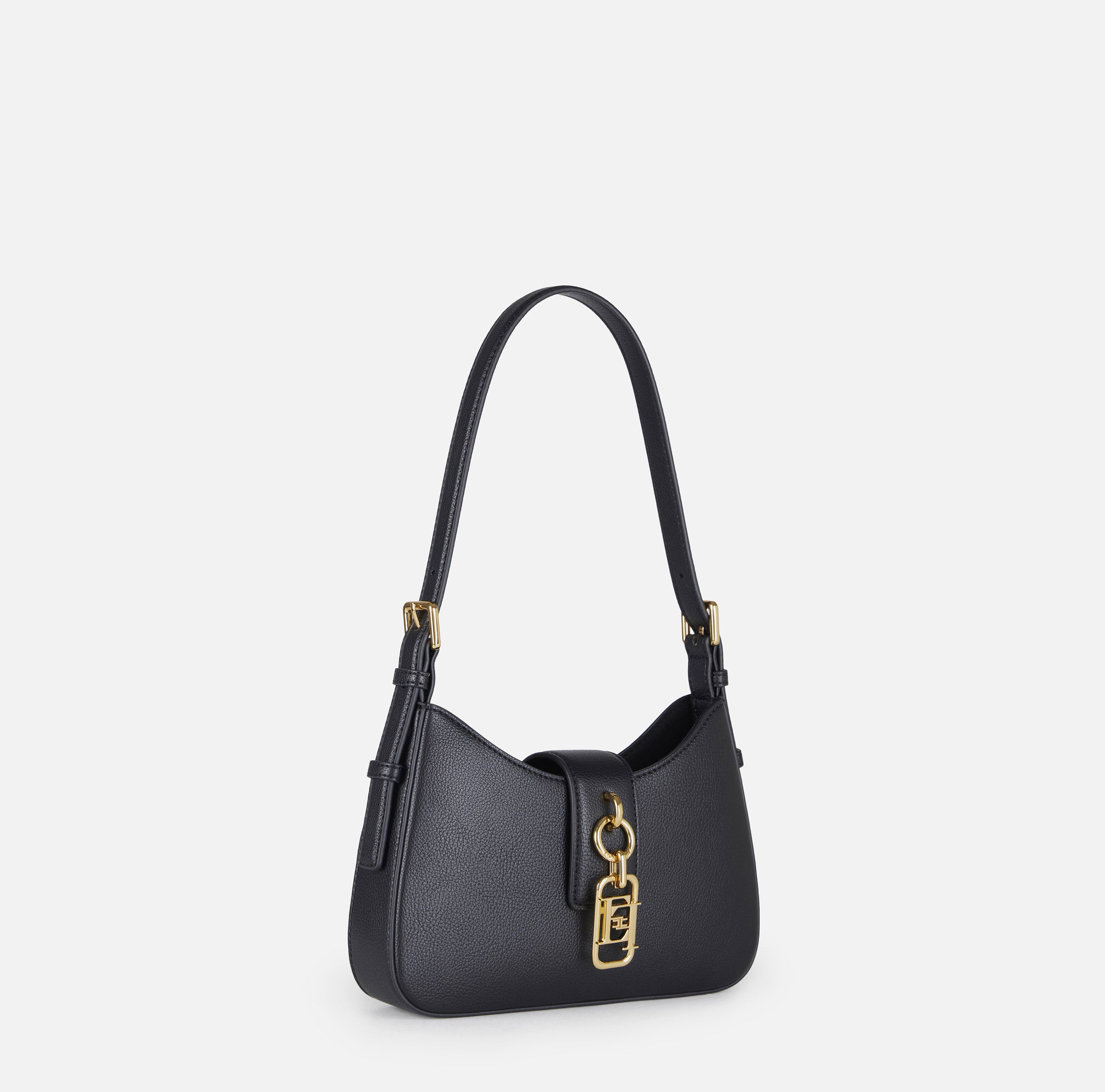ELISABETTA FRANCHI Borsa Hobo Charm-Nero
