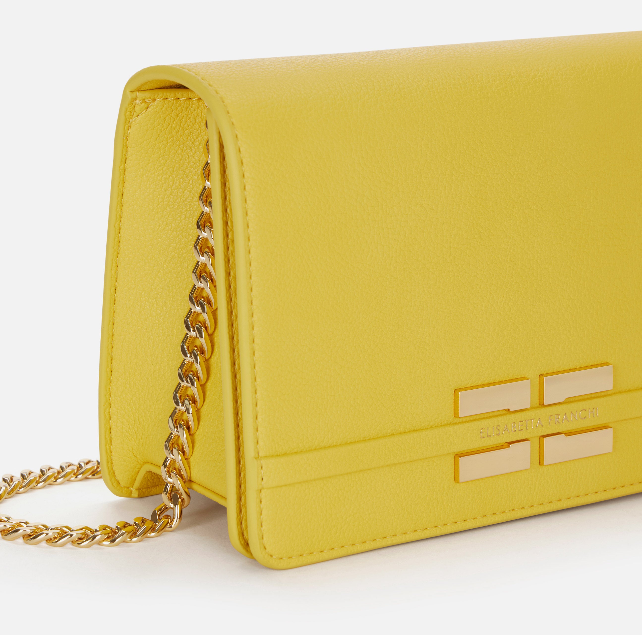 ELISABETTA FRANCHI Borsa Tracolla Catena Groumette Logo-Sun