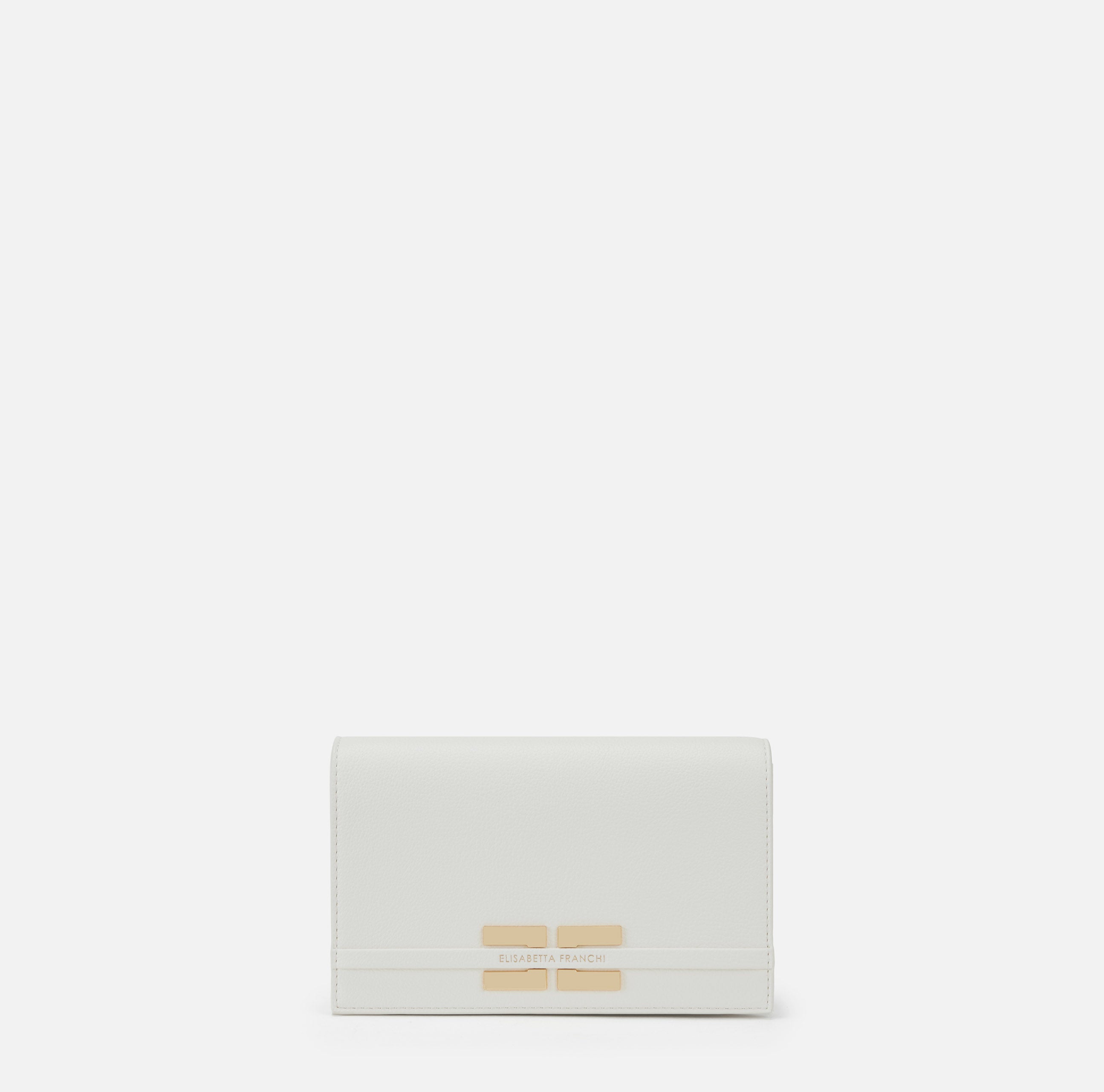 ELISABETTA FRANCHI Borsa Tracolla Mini Catena Groumette-Burro