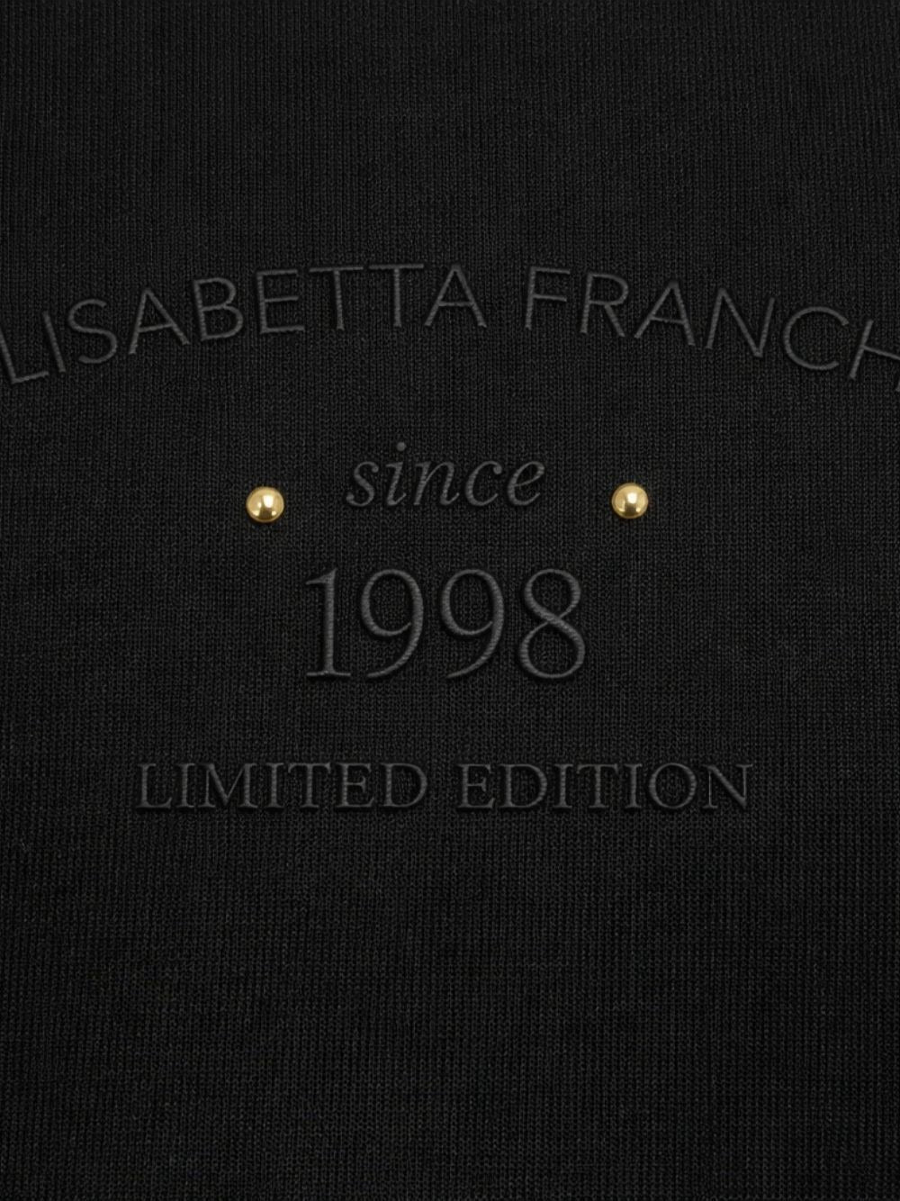 ELISABETTA FRANCHI Felpa Jersey Cut-Out-Nero