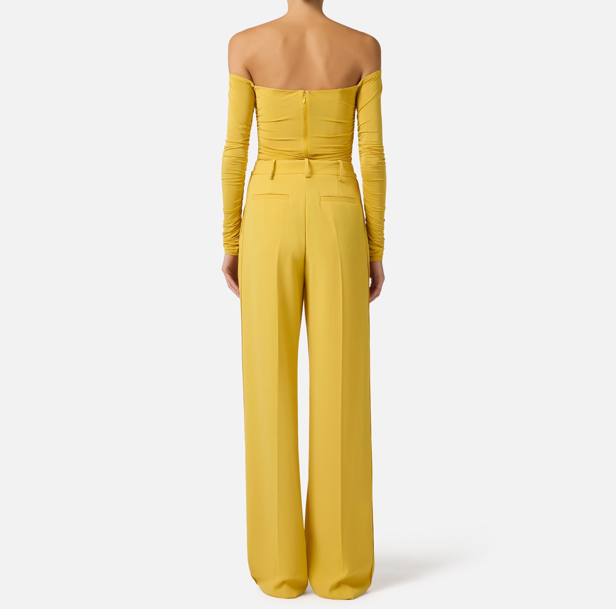 ELISABETTA FRANCHI Pantalone crêpe Charm Logo-Sun