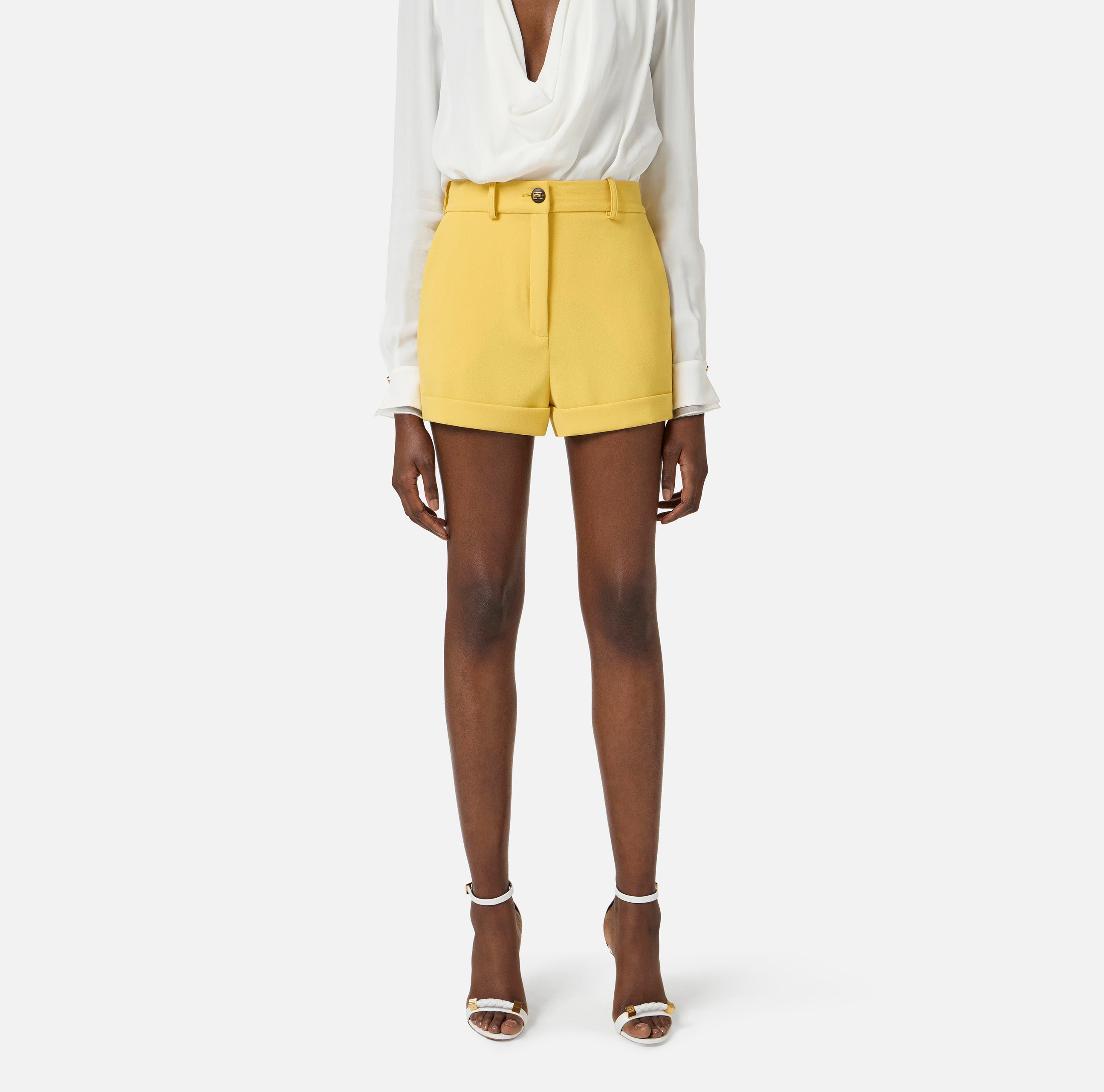 ELISABETTA FRANCHI Shorts crêpe-Sun