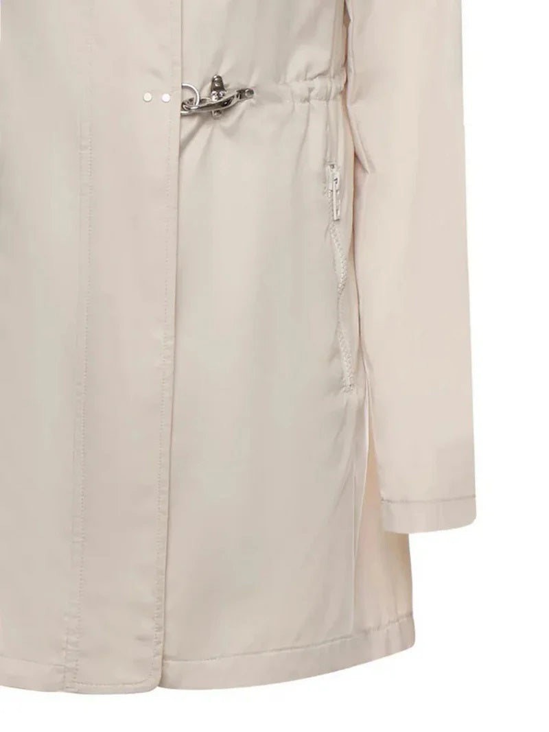 FAY Cappotto Donna Virginia Tessuto Tecnico-Crema